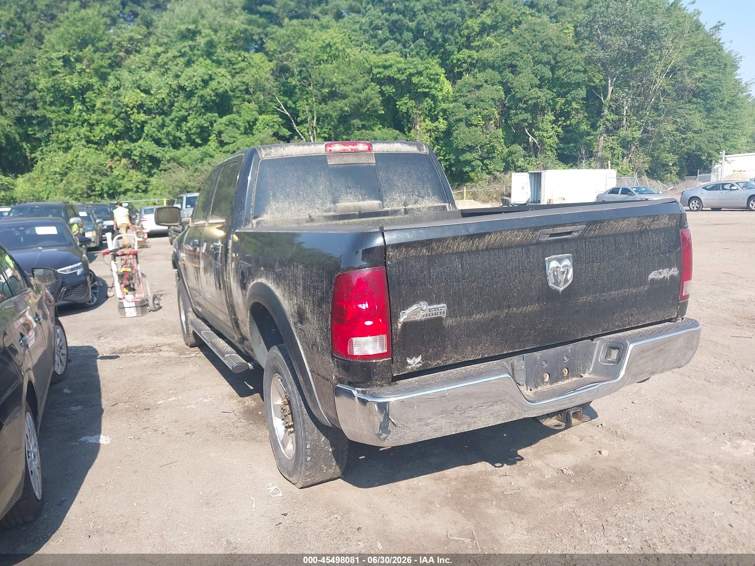 2012 Ram 2500 Big Horn Black vin: 3C6TD5DT8CG281524