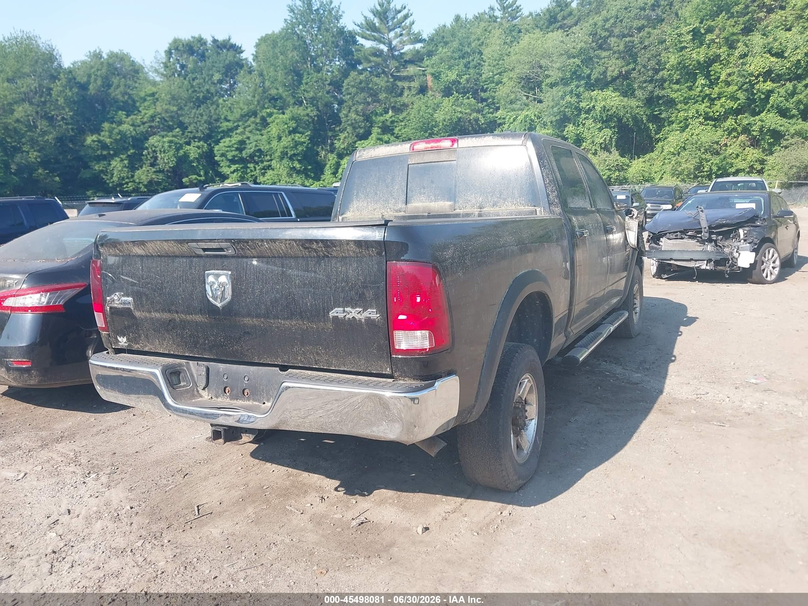 2012 Ram 2500 Big Horn Black vin: 3C6TD5DT8CG281524