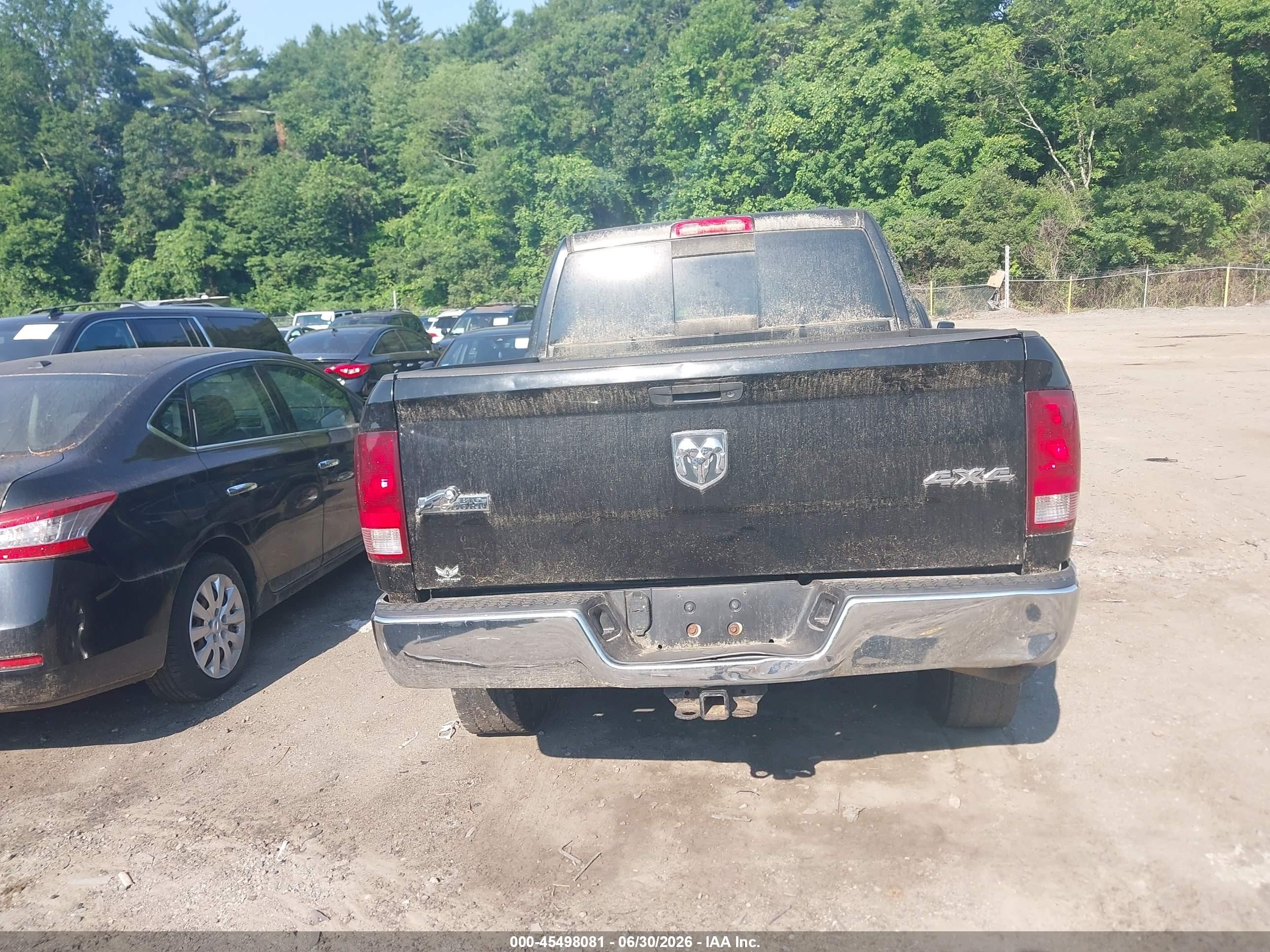 2012 Ram 2500 Big Horn Black vin: 3C6TD5DT8CG281524