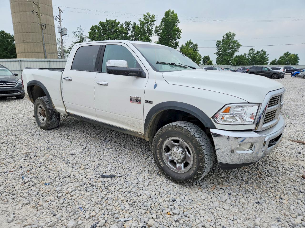 2012 Dodge Ram 2500 Slt White vin: 3C6TD5DTXCG262618
