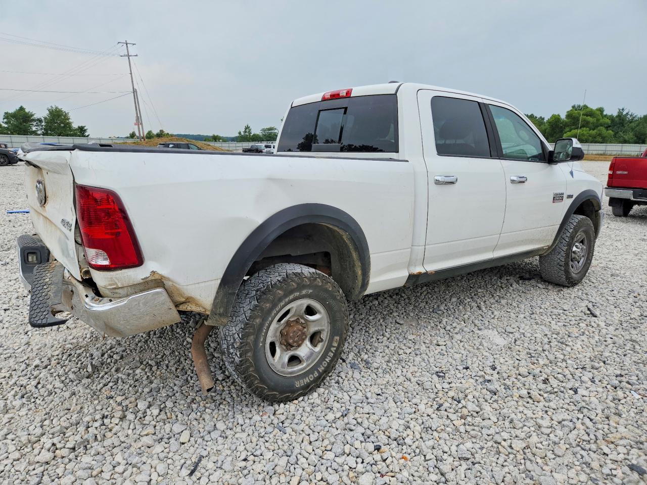 2012 Dodge Ram 2500 Slt White vin: 3C6TD5DTXCG262618