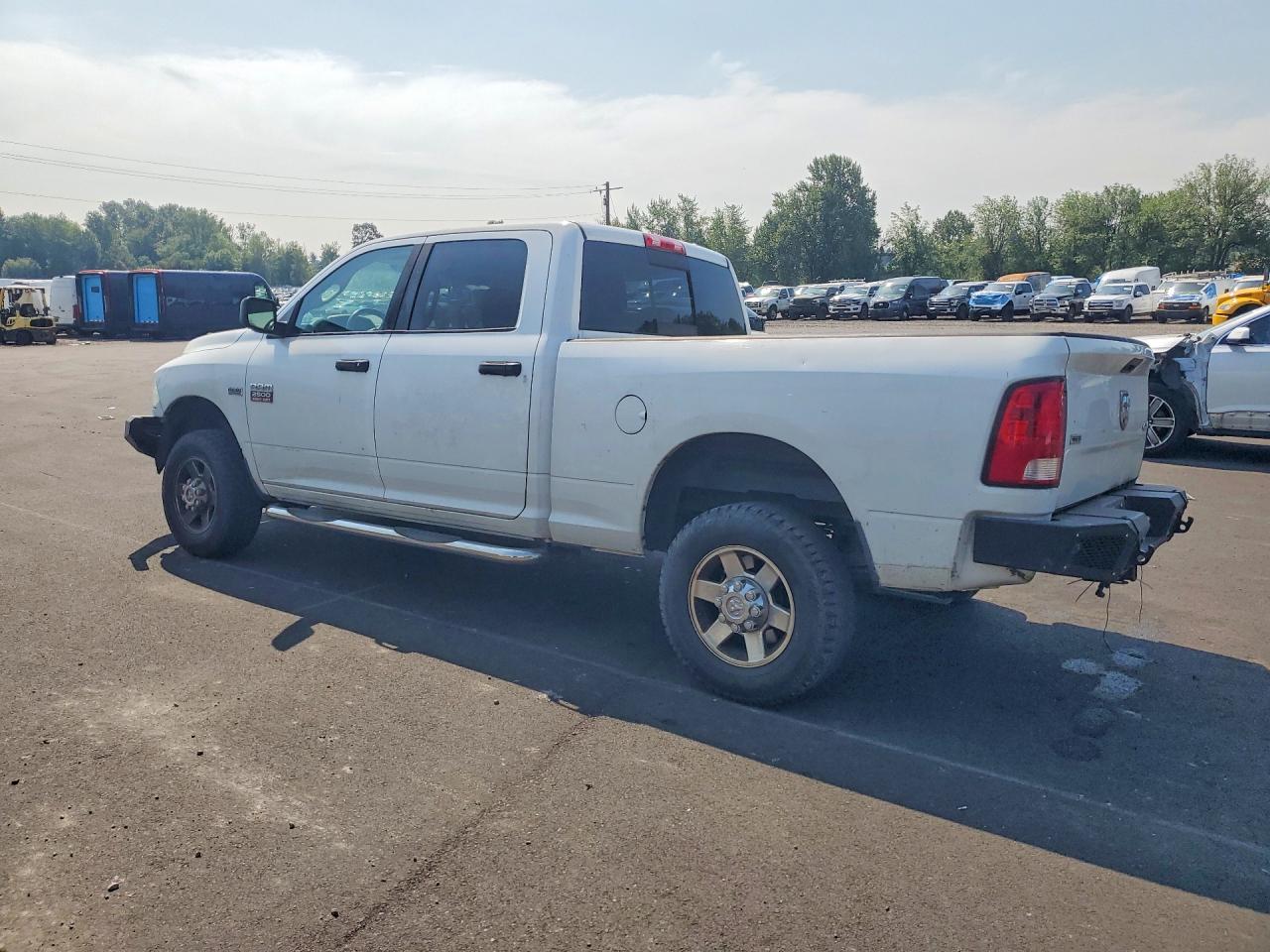 2012 Dodge Ram 2500 Slt White vin: 3C6TD5DTXCG336975