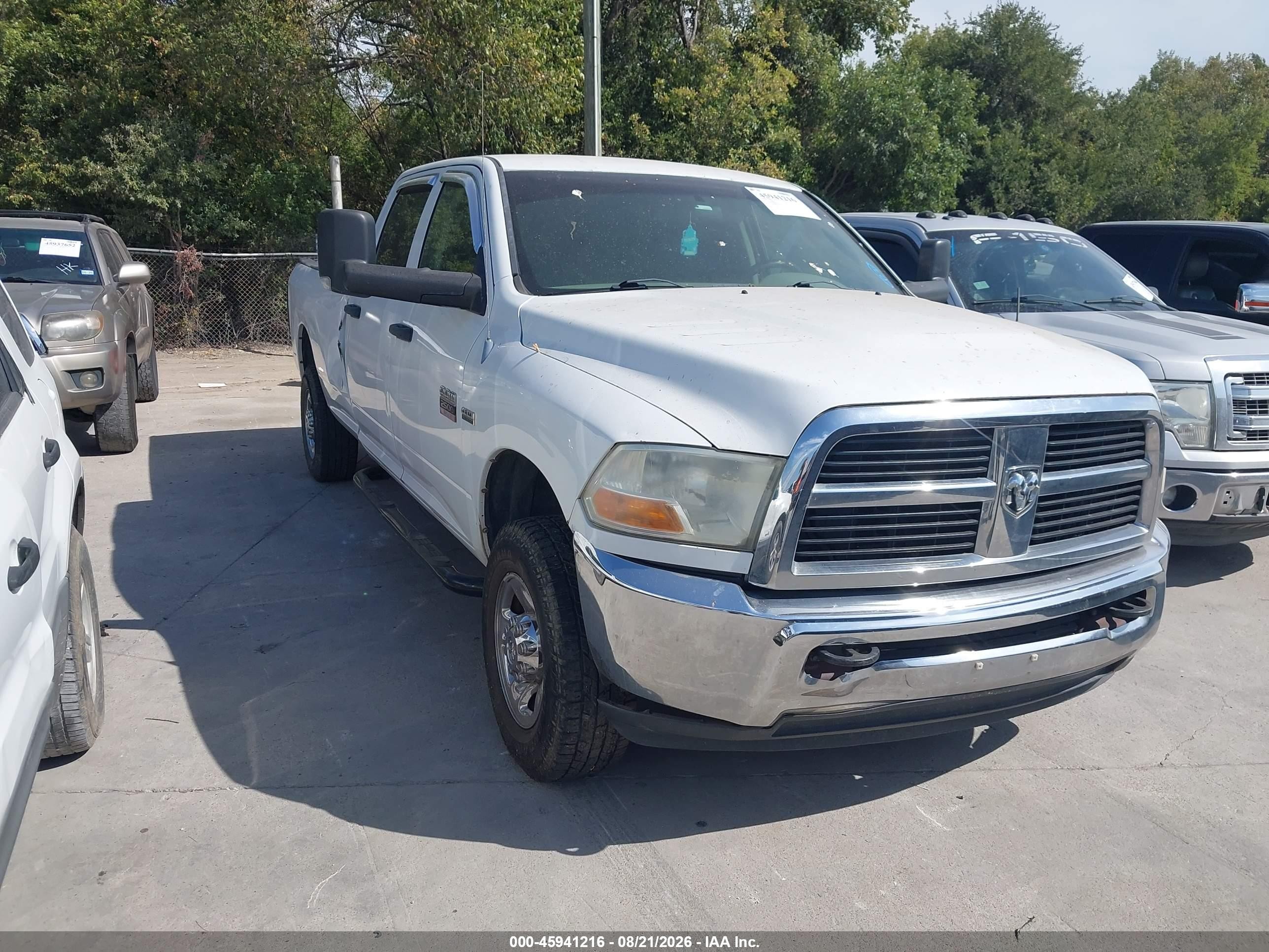 2012 Ram 2500 St White vin: 3C6TD5HT1CG200583