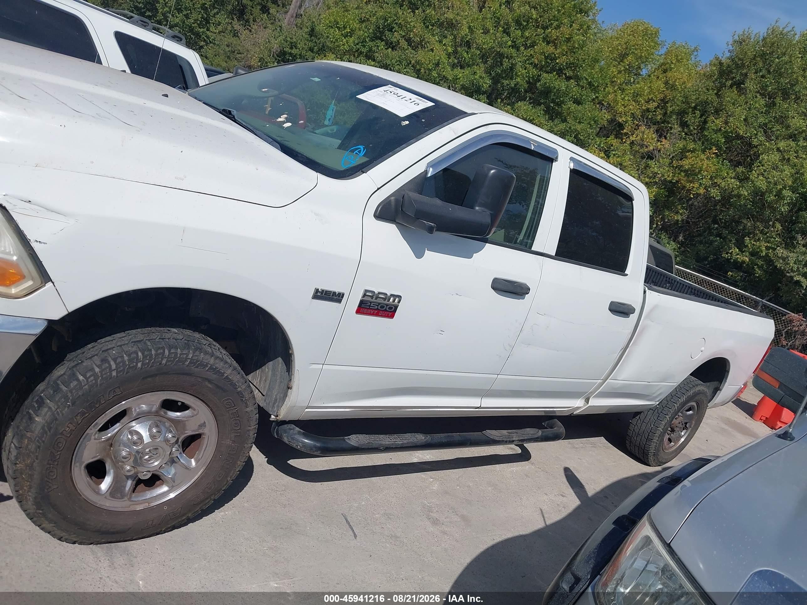 2012 Ram 2500 St White vin: 3C6TD5HT1CG200583
