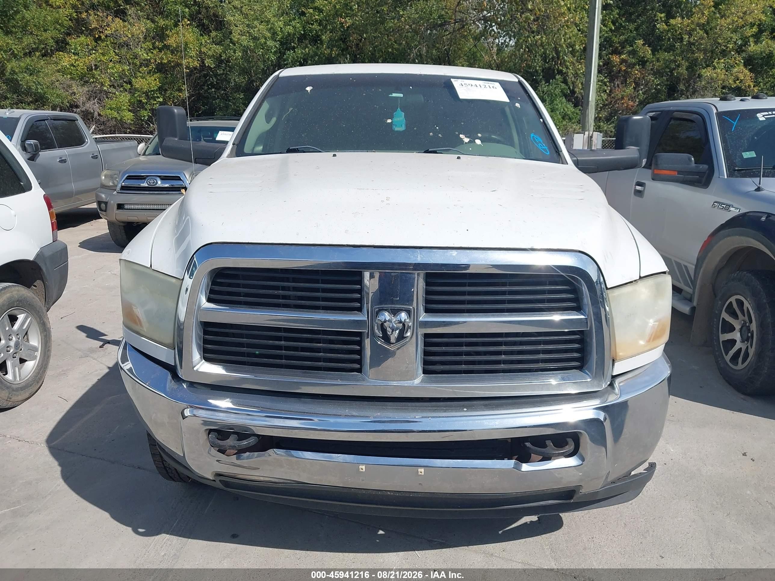 2012 Ram 2500 St White vin: 3C6TD5HT1CG200583