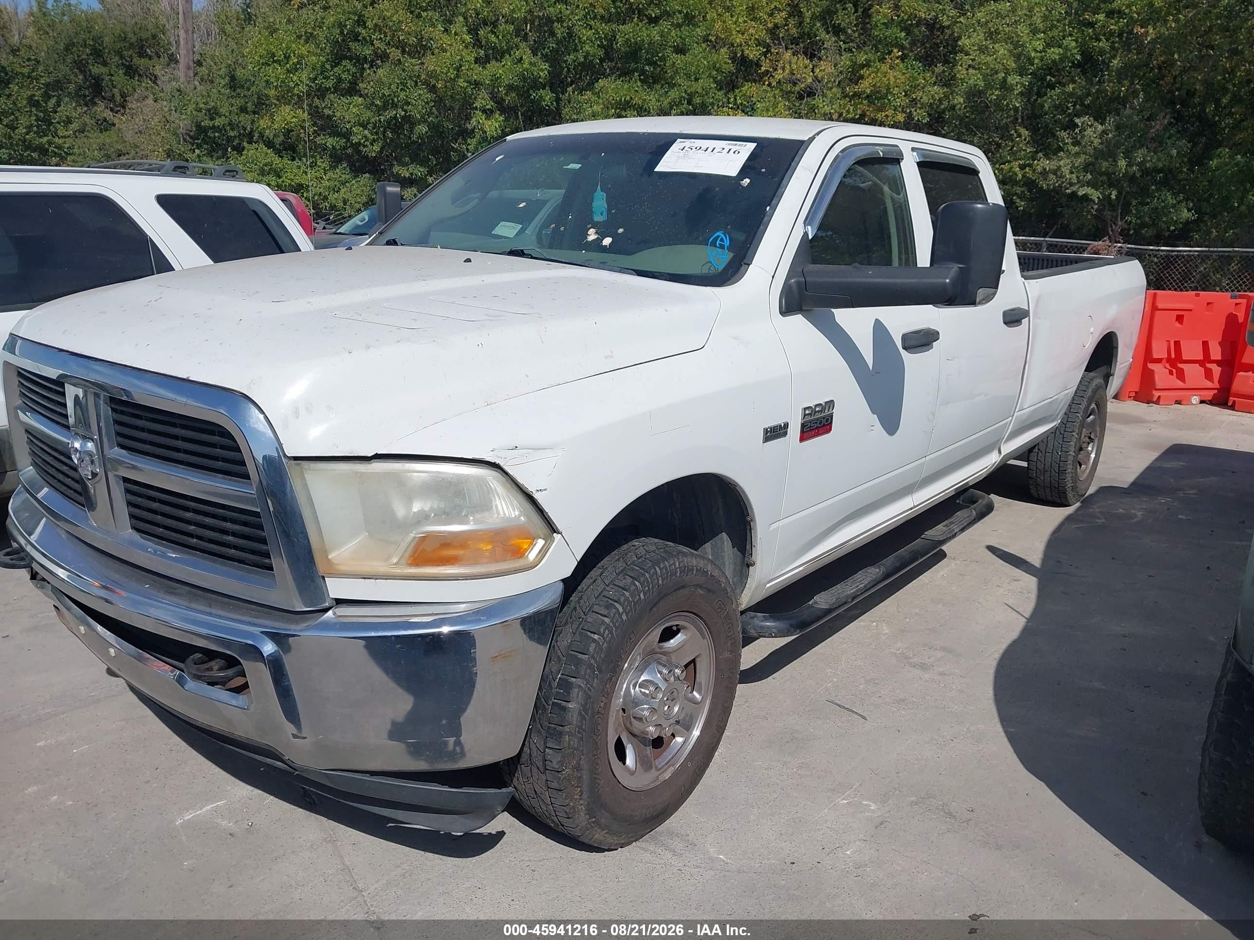 2012 Ram 2500 St White vin: 3C6TD5HT1CG200583