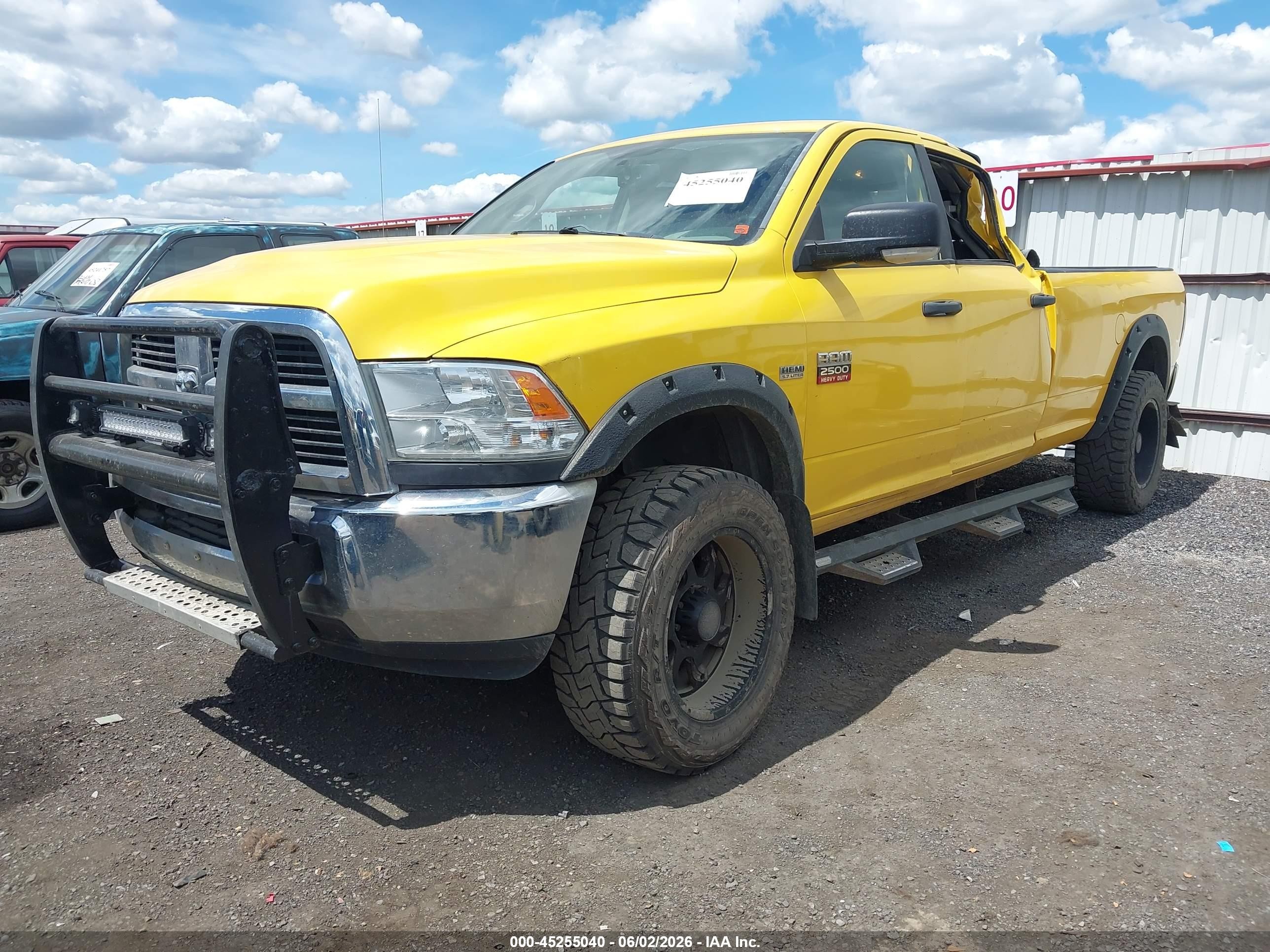 2012 Ram 2500 Slt Yellow vin: 3C6TD5JTXCG299771