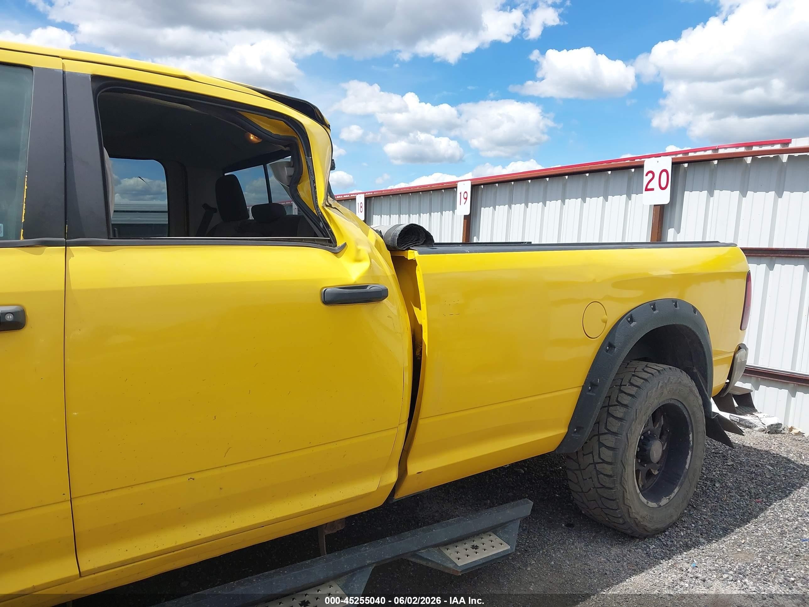2012 Ram 2500 Slt Yellow vin: 3C6TD5JTXCG299771