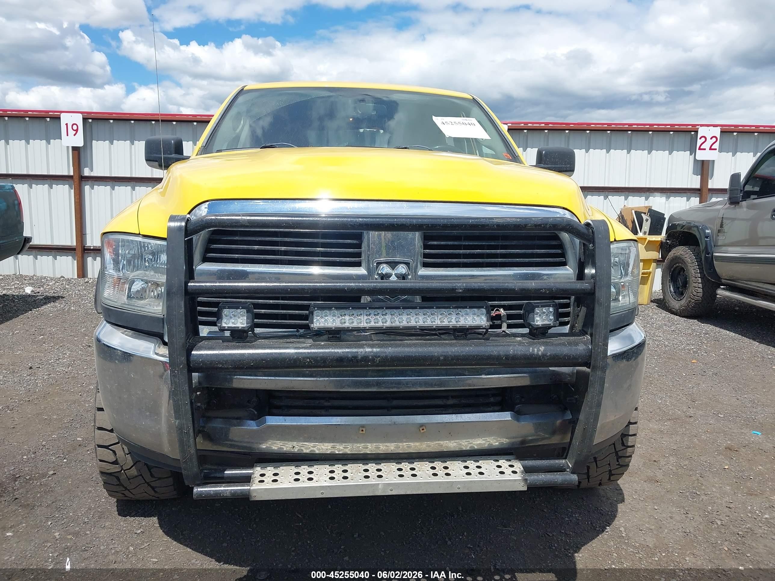 2012 Ram 2500 Slt Yellow vin: 3C6TD5JTXCG299771