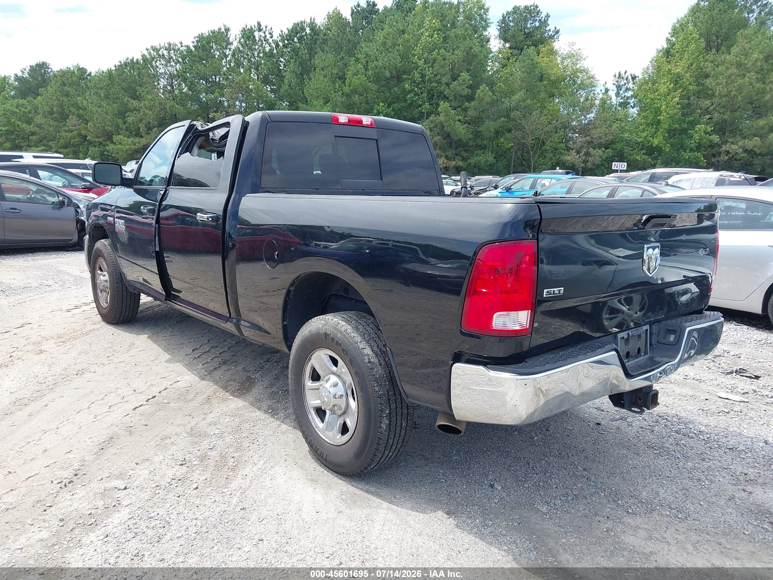 2015 Ram 2500 Slt Black vin: 3C6TR4DT4FG545788