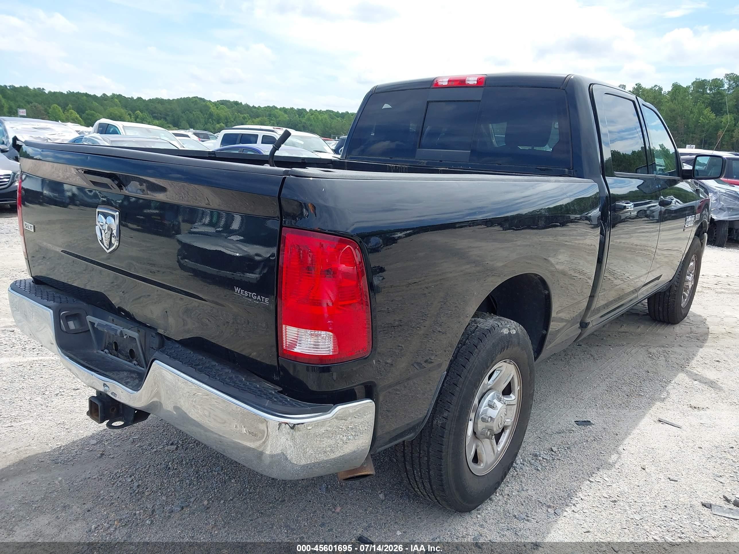 2015 Ram 2500 Slt Black vin: 3C6TR4DT4FG545788