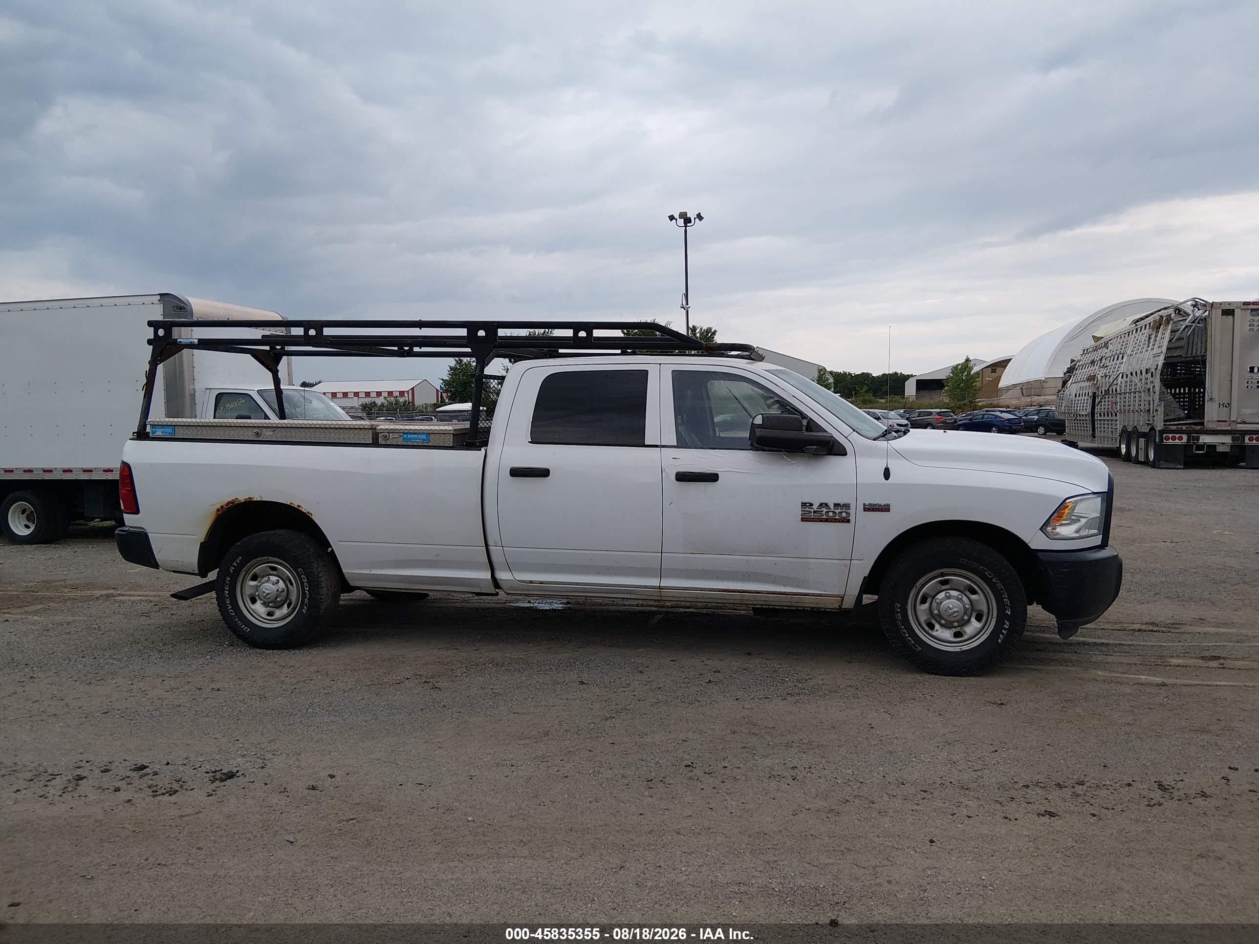 2015 Ram 2500 Tradesman White vin: 3C6TR4HT0FG662343