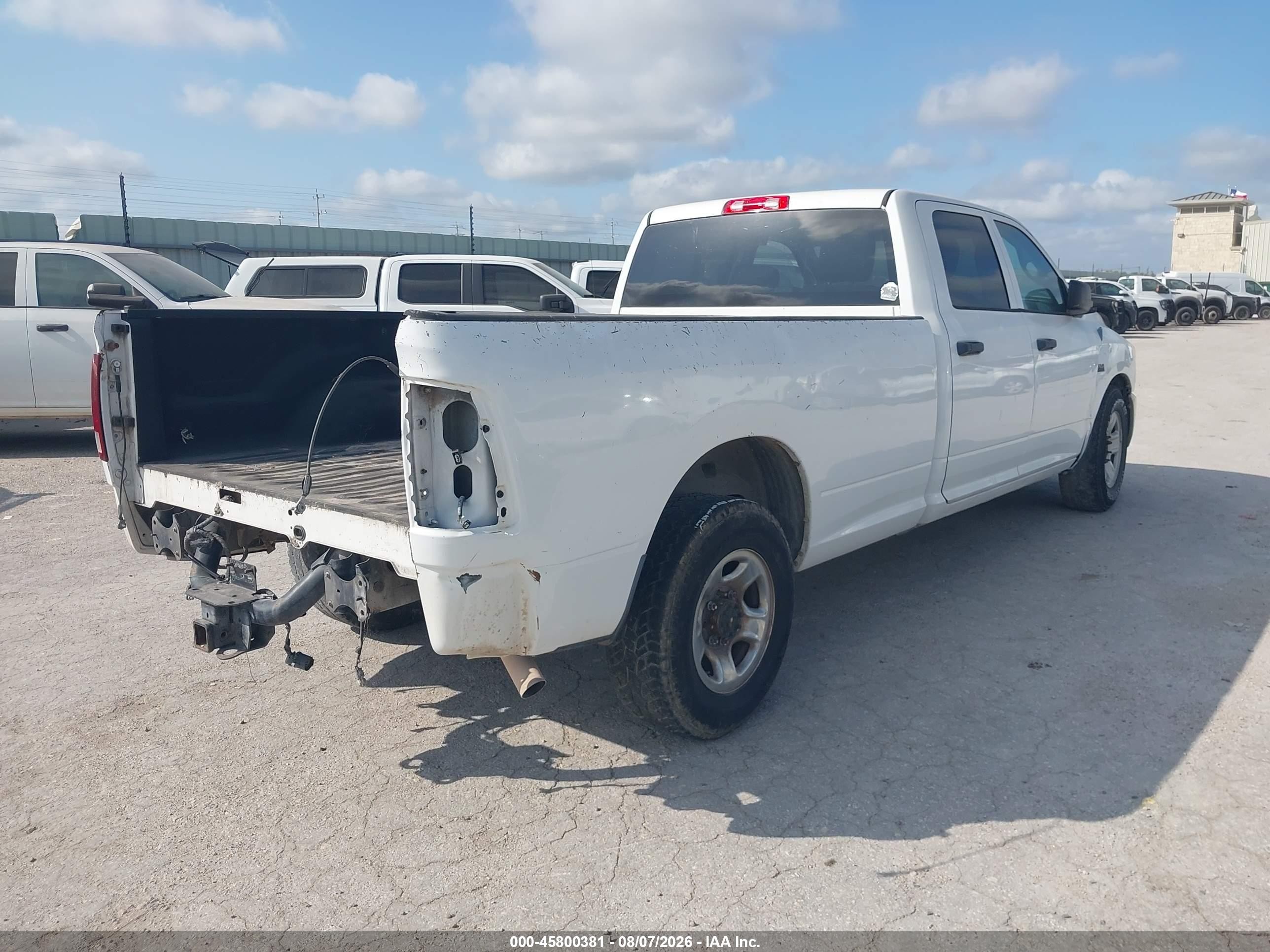 2013 Ram 2500 Tradesman White vin: 3C6TR4HT7DG537367