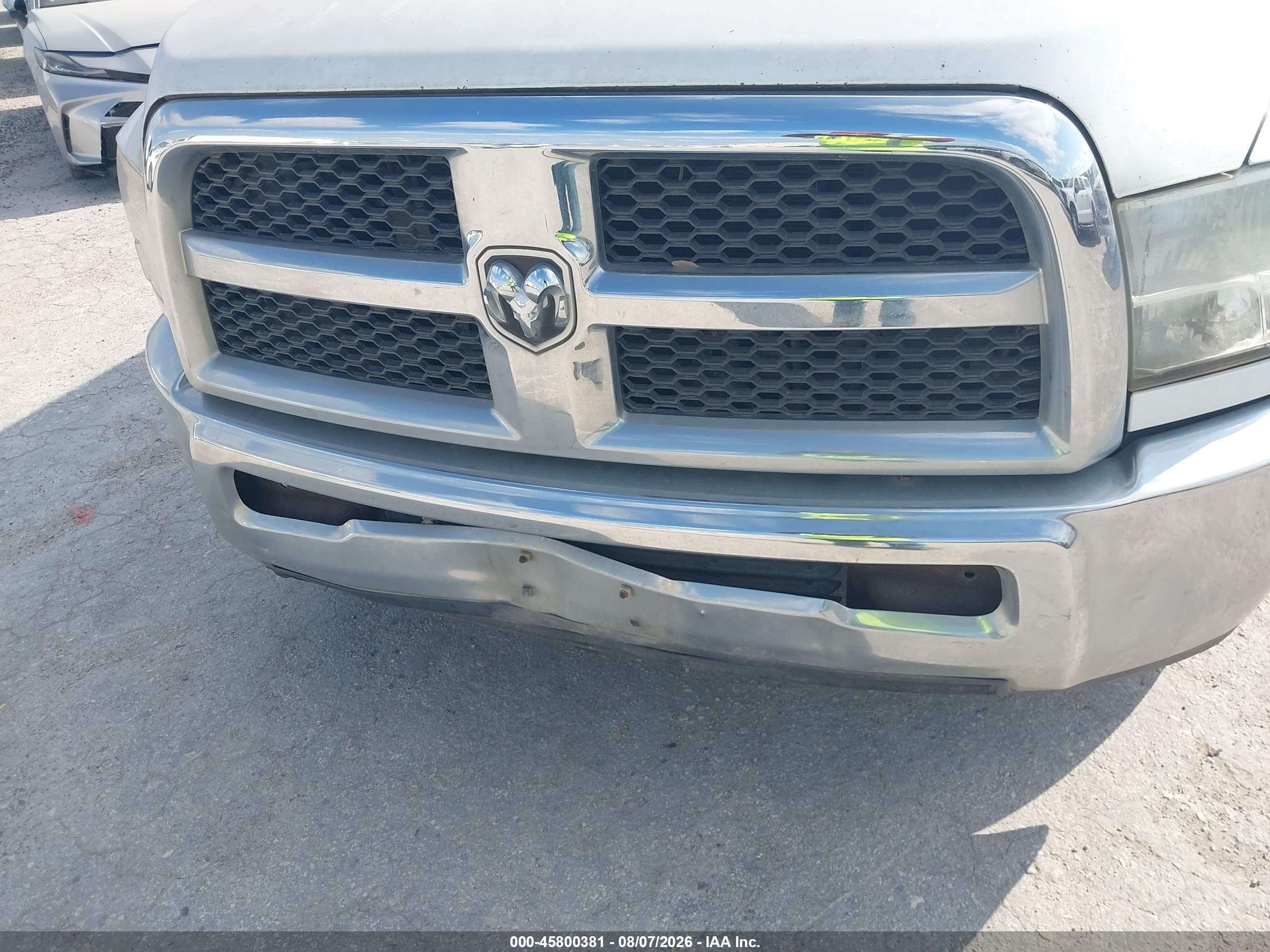 2013 Ram 2500 Tradesman White vin: 3C6TR4HT7DG537367