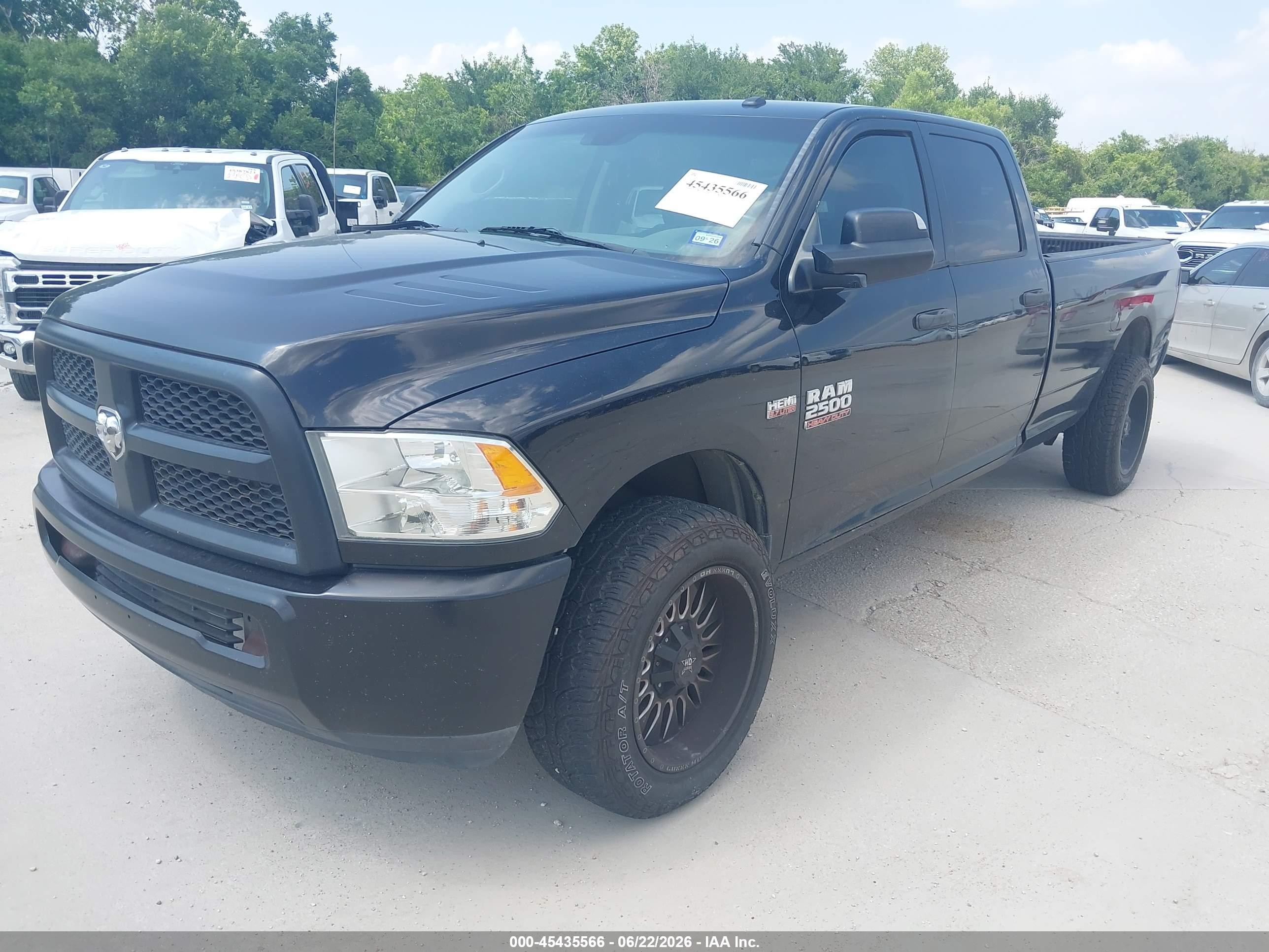 2014 Ram 2500 Tradesman Черный vin: 3C6TR4HT9EG189282