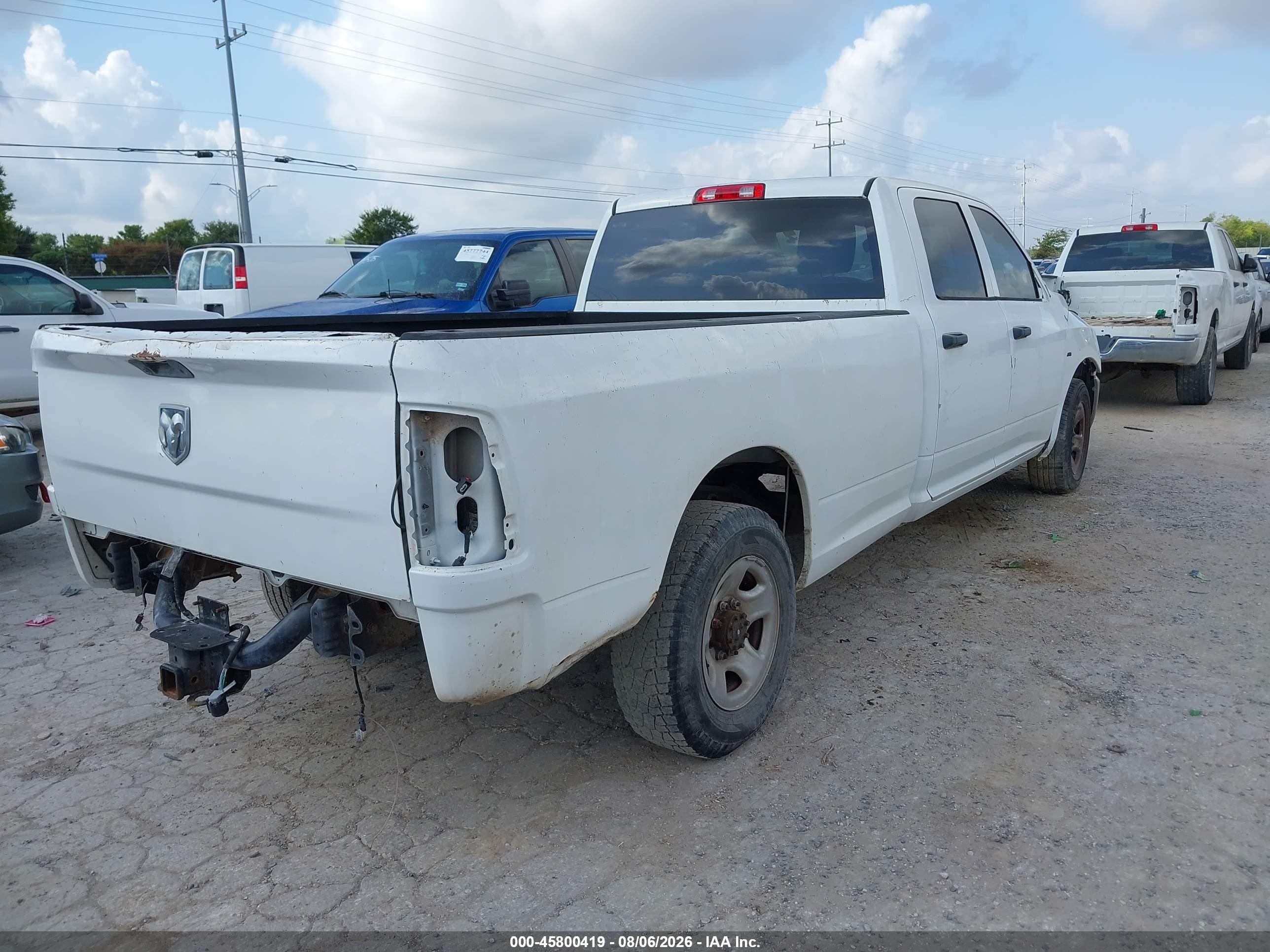 2013 Ram 2500 Tradesman White vin: 3C6TR4HTXDG518652