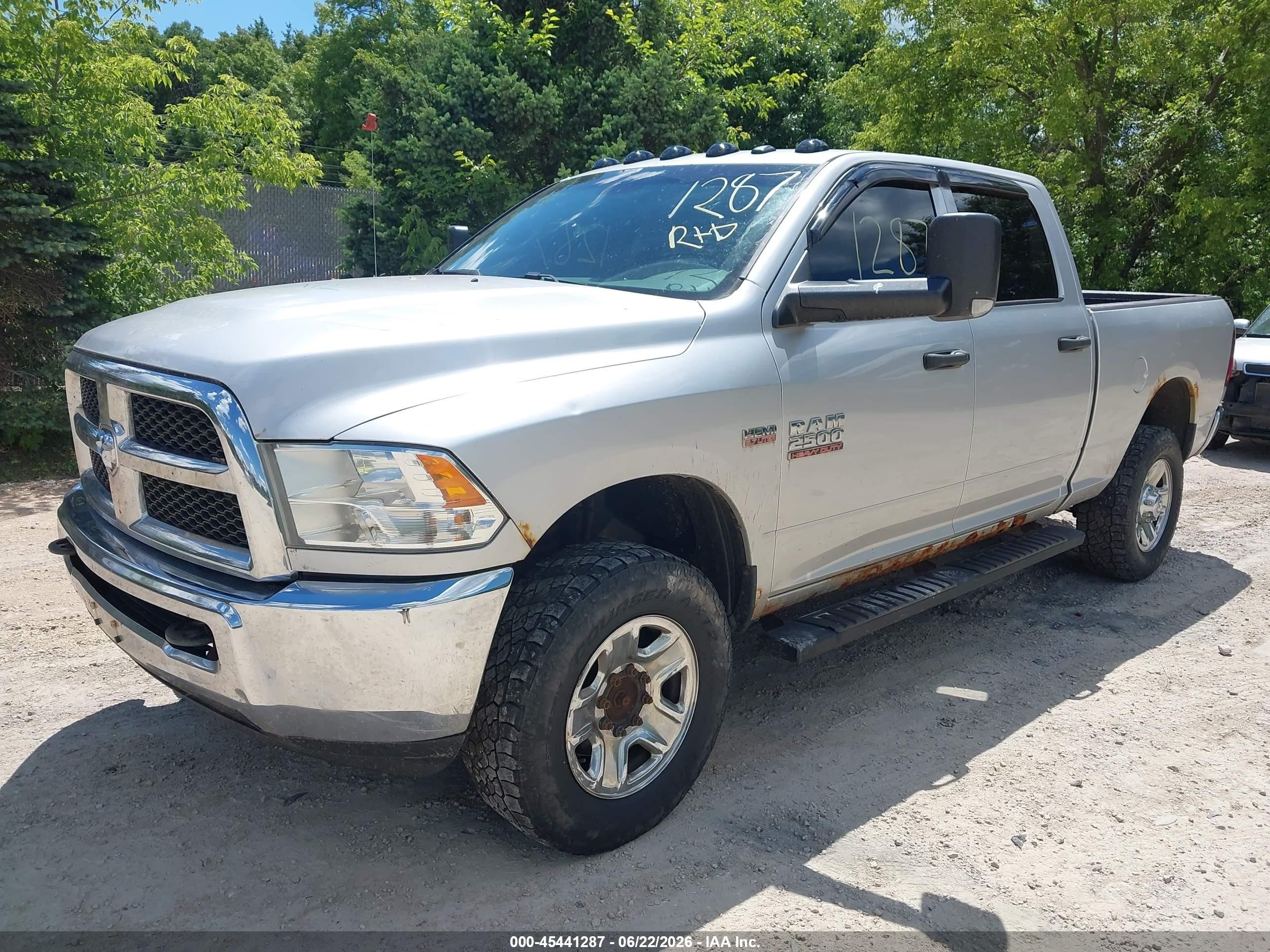 2014 Ram 2500 Tradesman Silver vin: 3C6TR5CT0EG164638