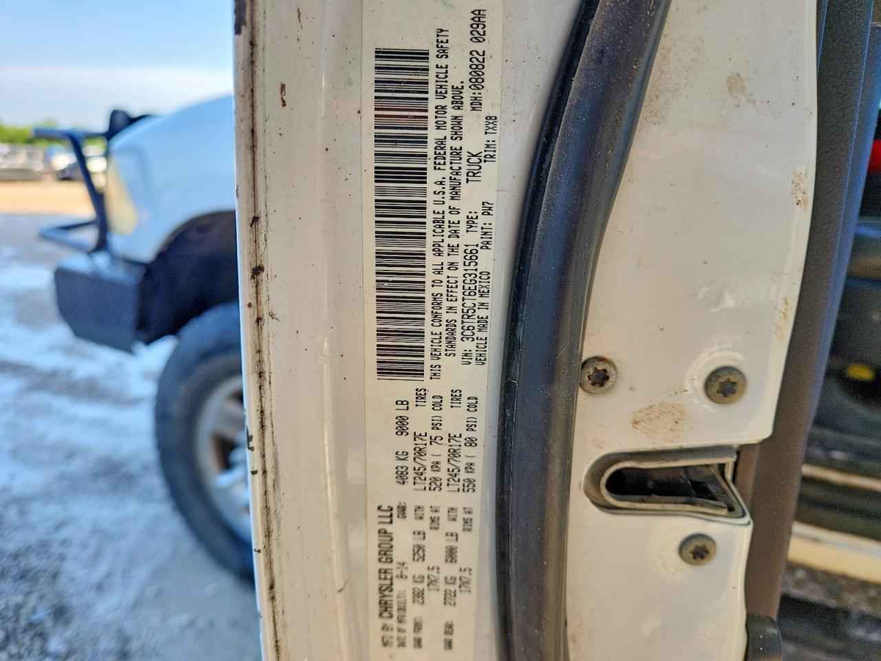 2014 Ram 2500 St Белый vin: 3C6TR5CT6EG315661