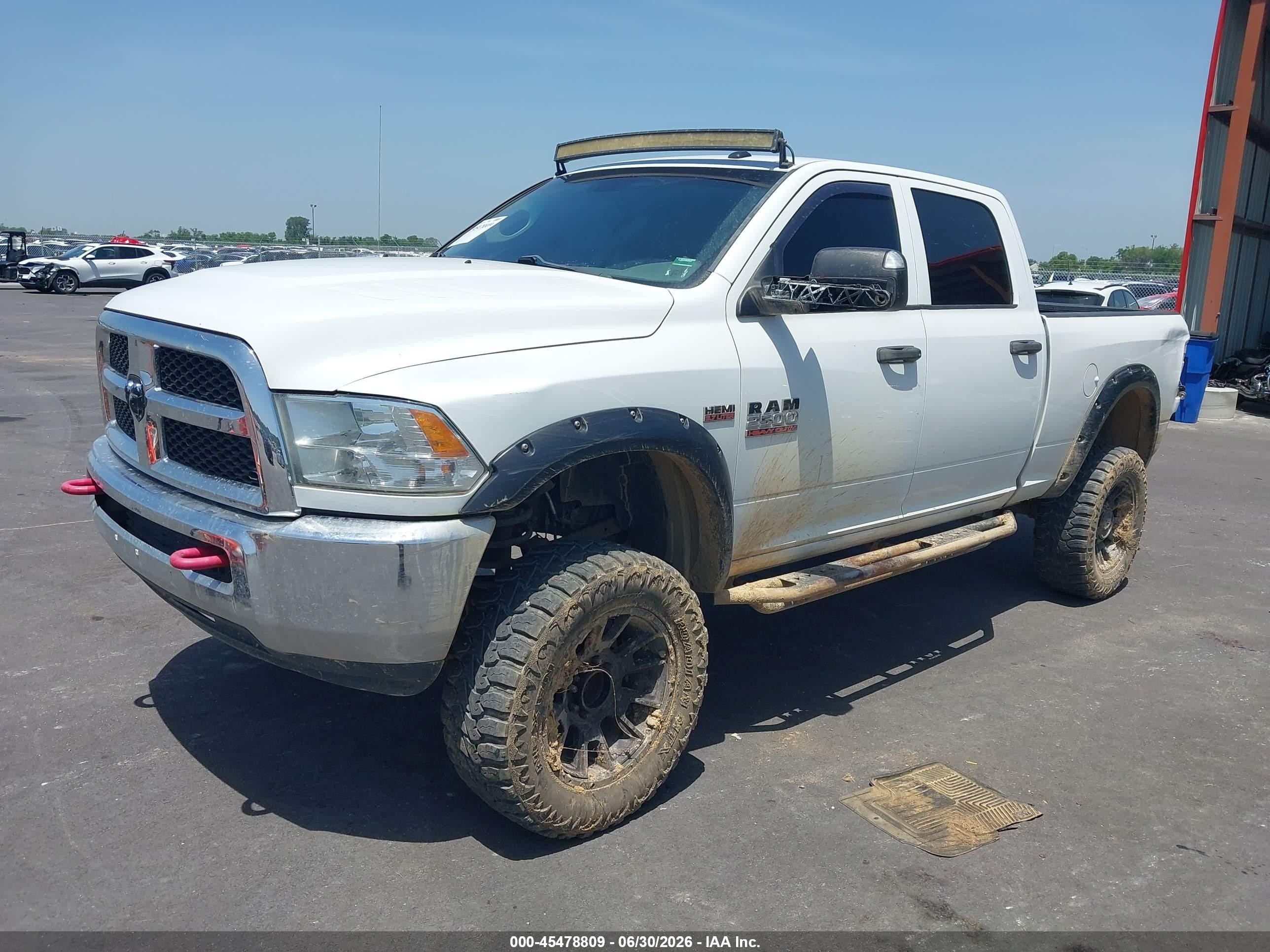 2013 Ram 2500 Tradesman White vin: 3C6TR5CT7DG537477