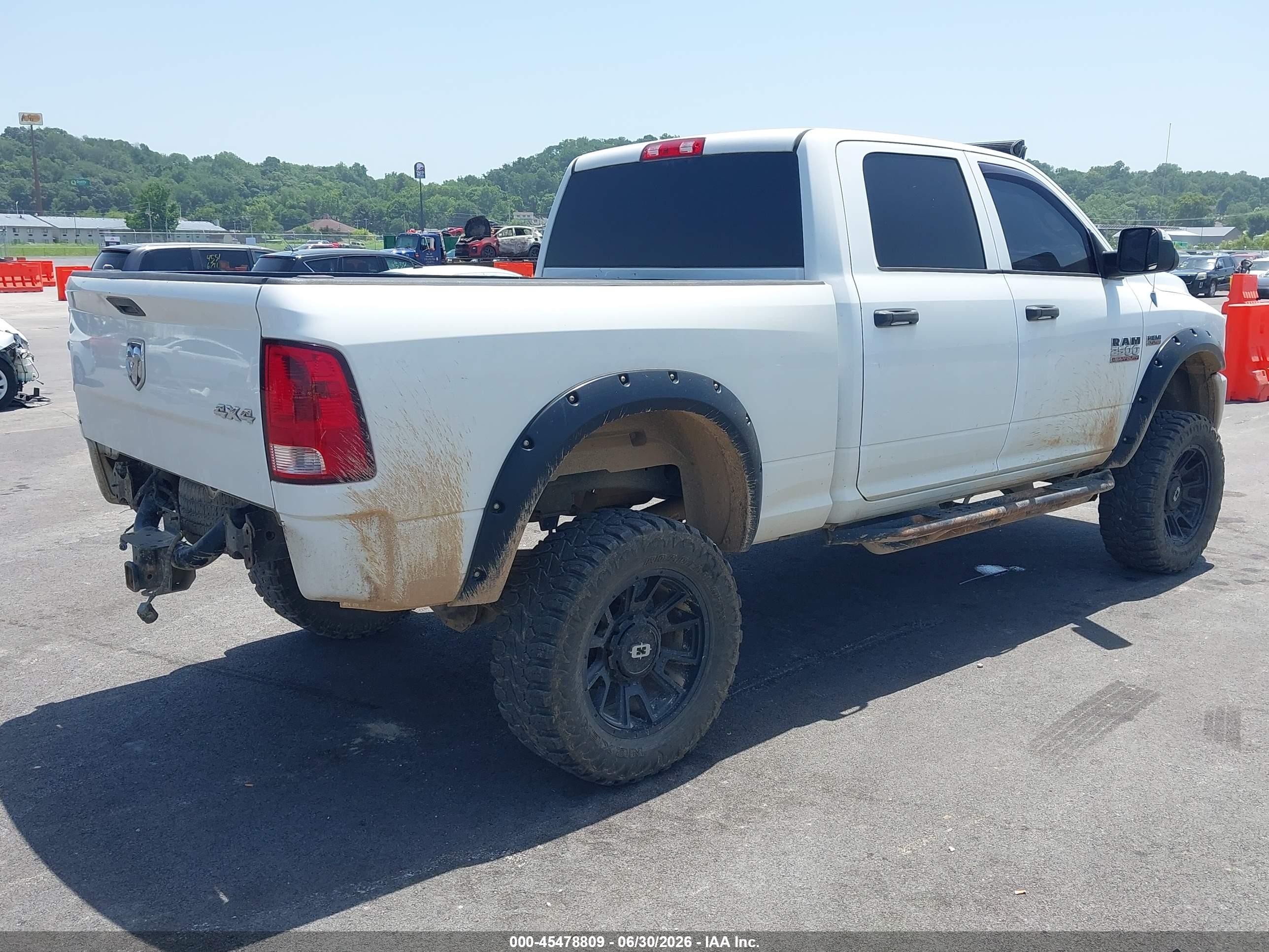 2013 Ram 2500 Tradesman White vin: 3C6TR5CT7DG537477