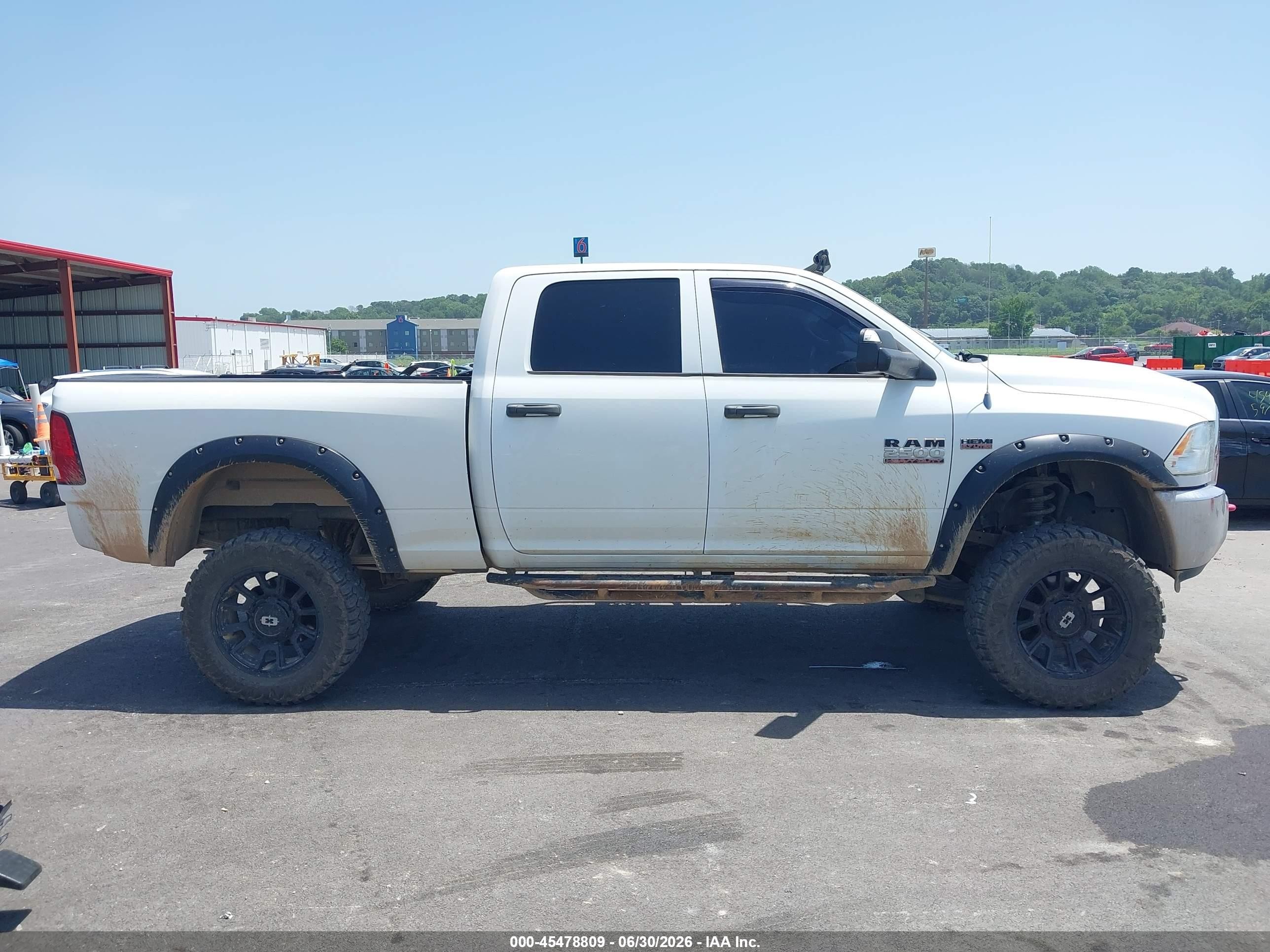 2013 Ram 2500 Tradesman White vin: 3C6TR5CT7DG537477