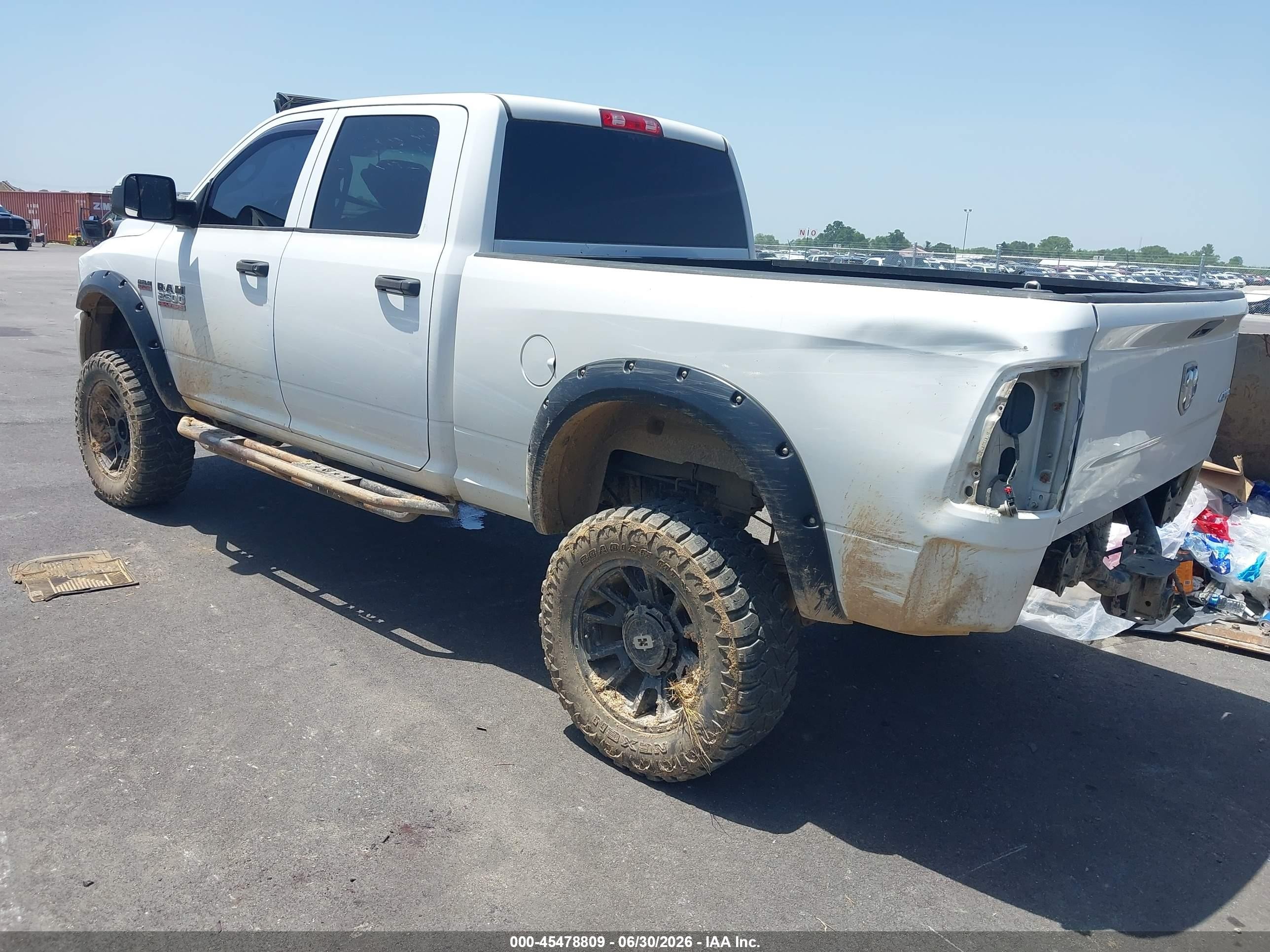 2013 Ram 2500 Tradesman White vin: 3C6TR5CT7DG537477