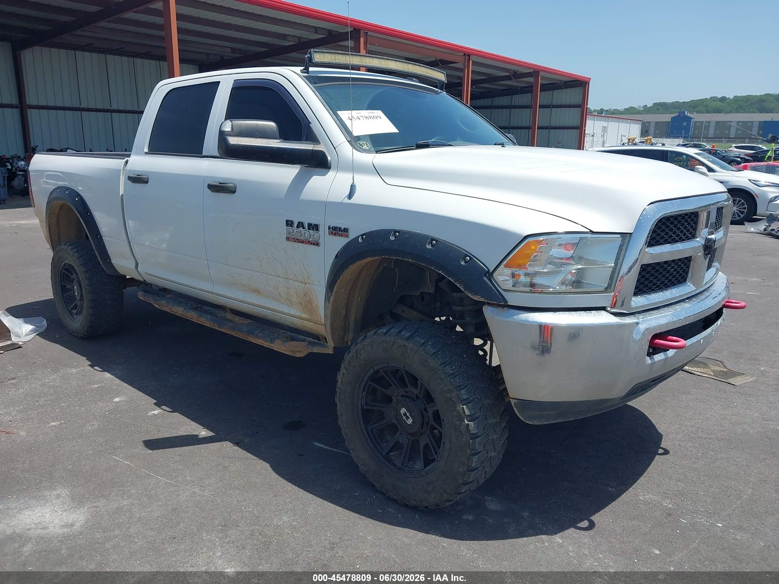 2013 Ram 2500 Tradesman Белый vin: 3C6TR5CT7DG537477