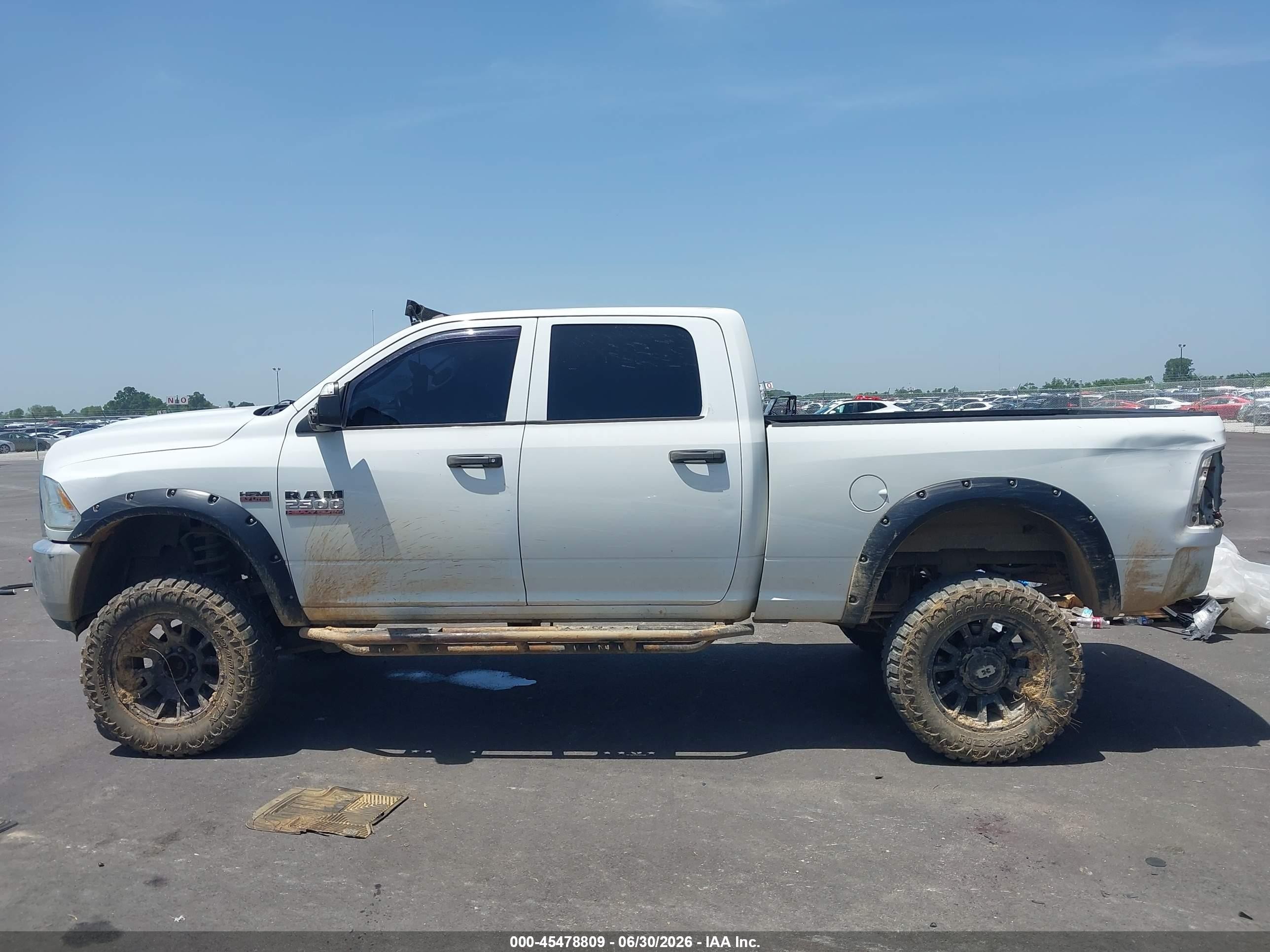 2013 Ram 2500 Tradesman White vin: 3C6TR5CT7DG537477