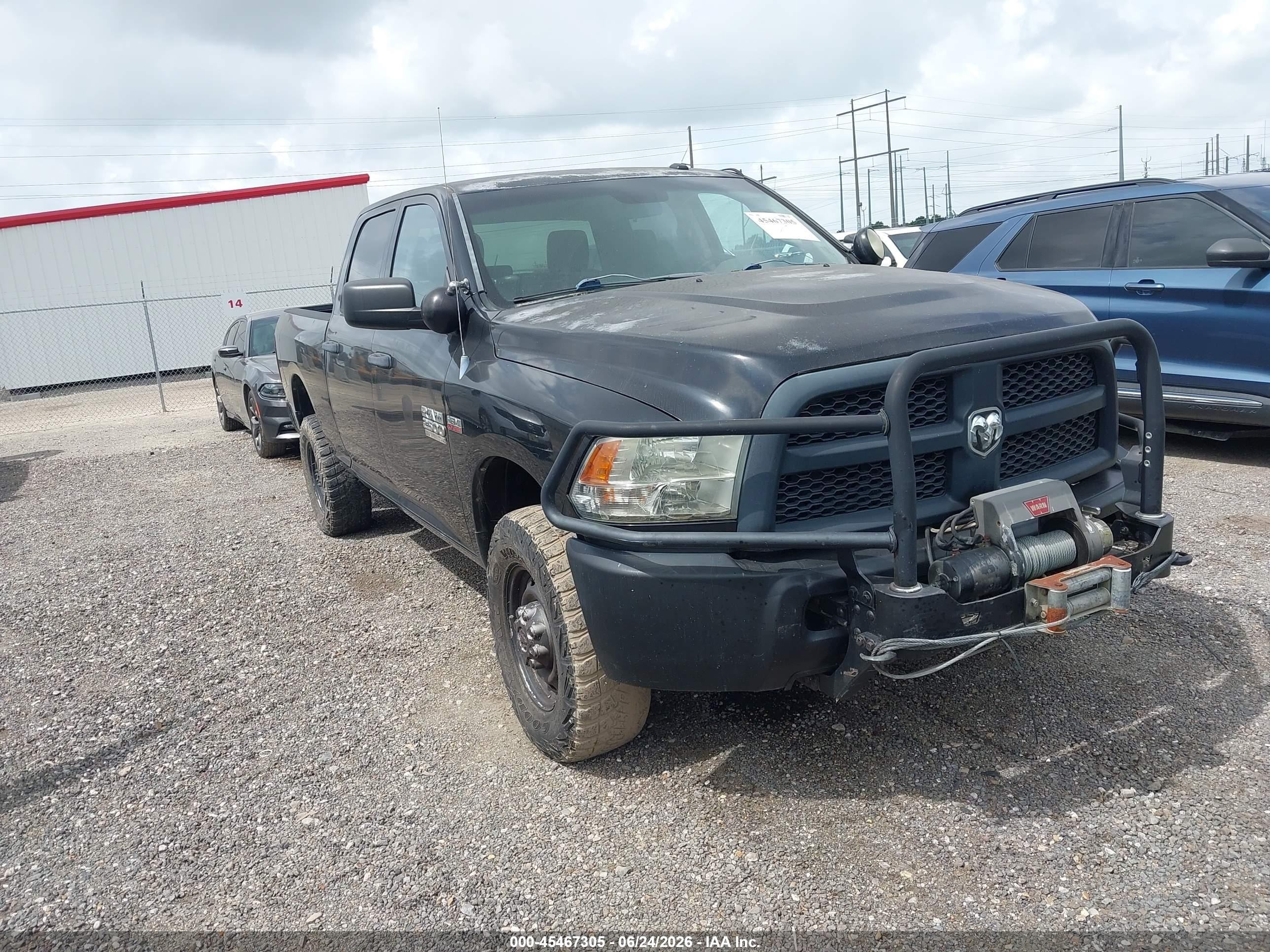 2013 Ram 2500 Tradesman Black vin: 3C6TR5CTXDG545752