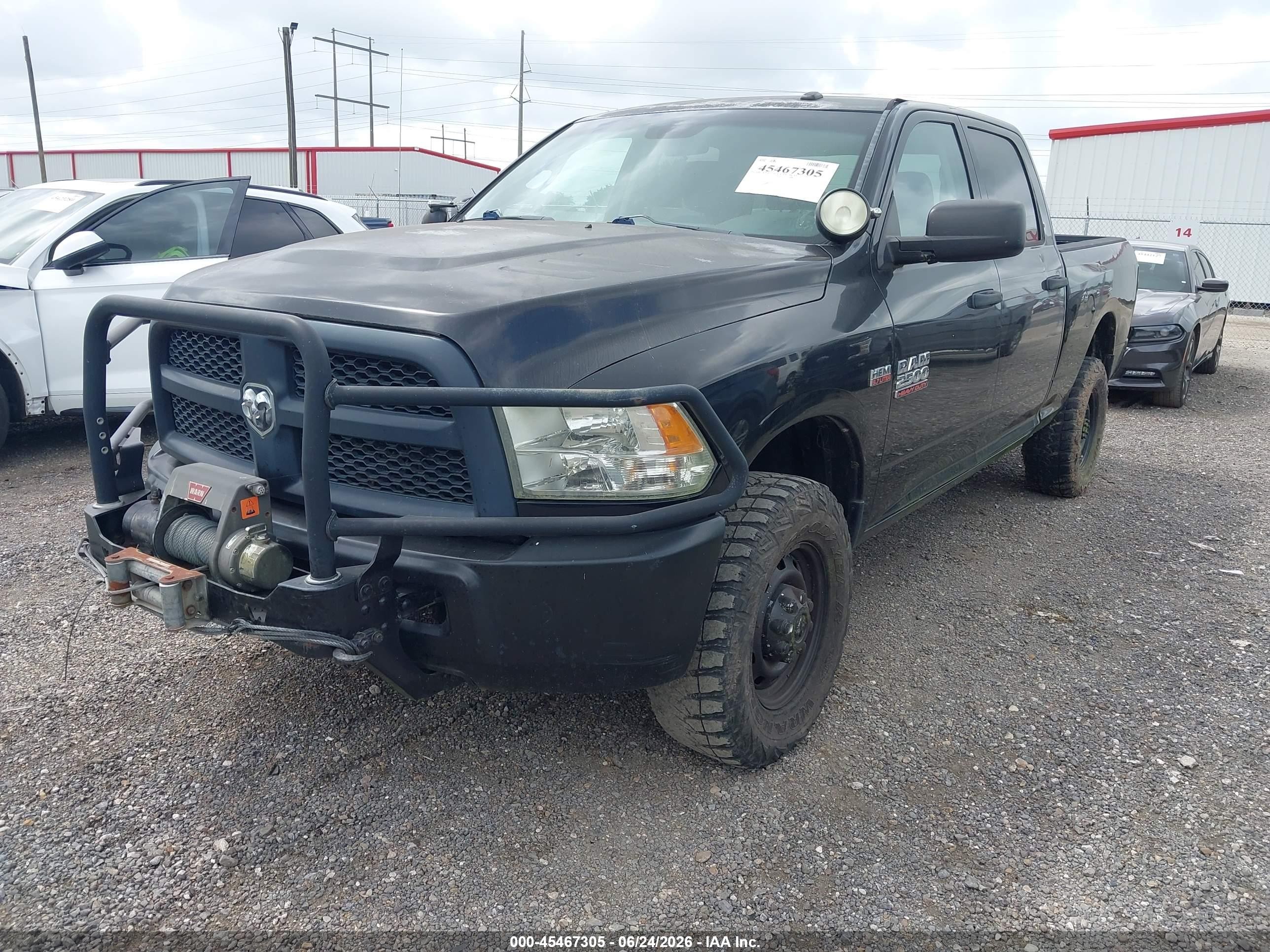 2013 Ram 2500 Tradesman Black vin: 3C6TR5CTXDG545752