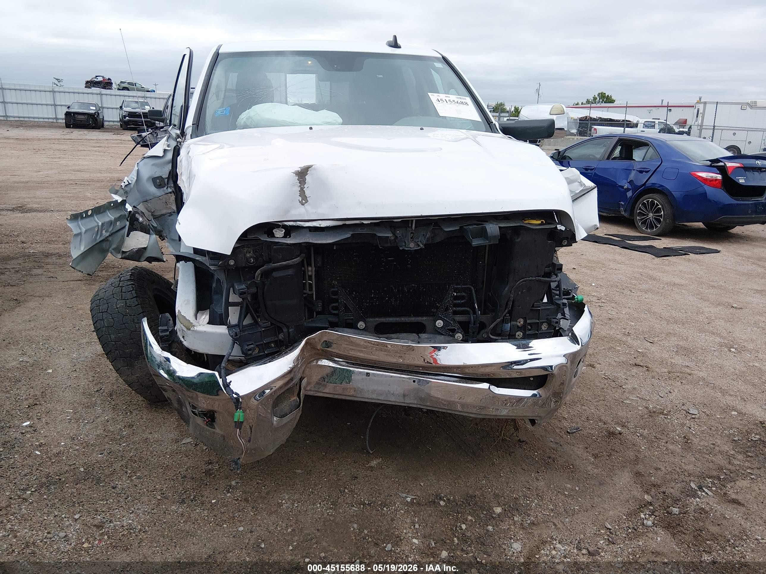 2013 Ram 2500 Big Horn White vin: 3C6TR5DT0DG527114
