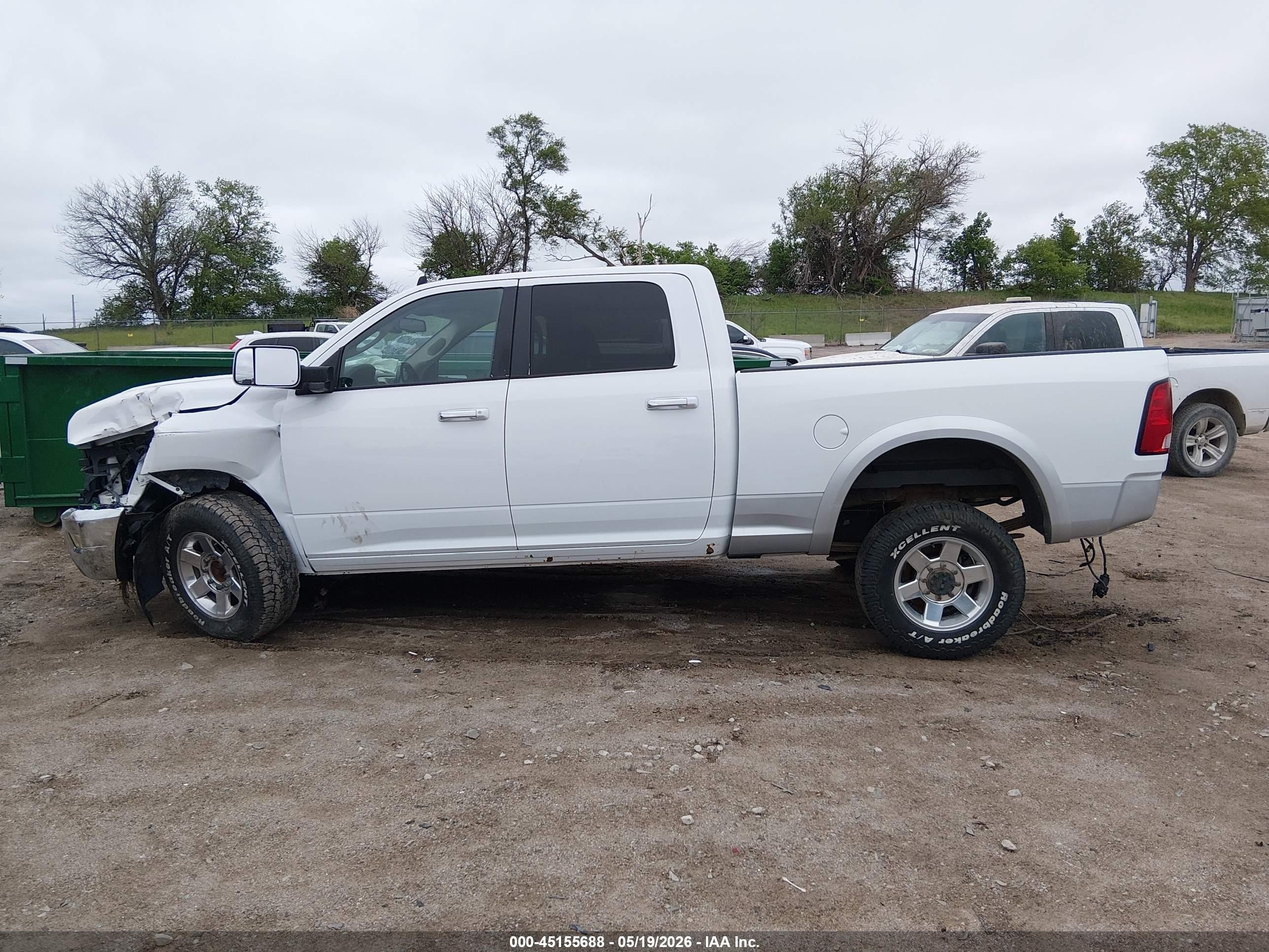 2013 Ram 2500 Big Horn White vin: 3C6TR5DT0DG527114