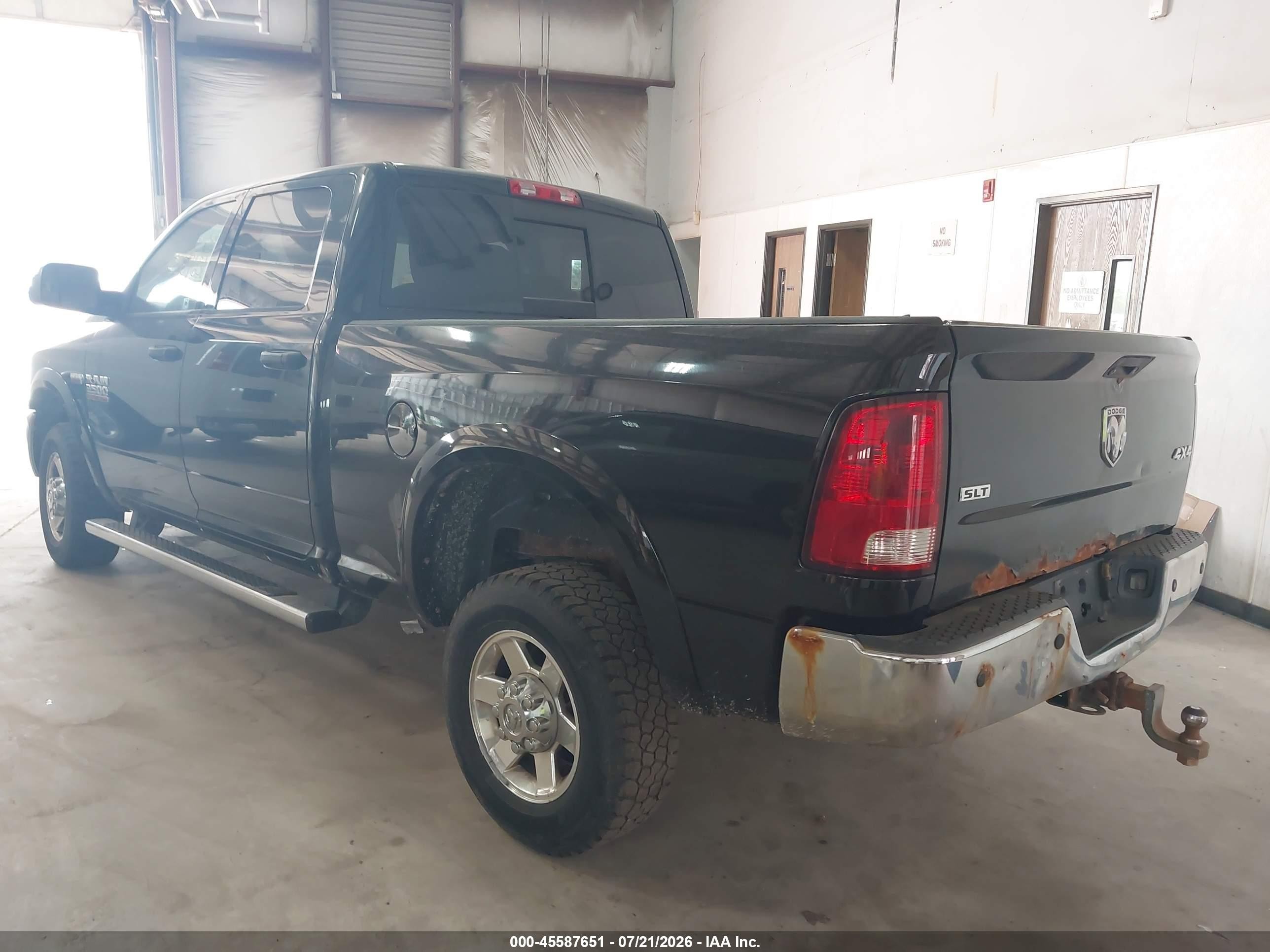 2013 Ram 2500 Outdoorsman Черный vin: 3C6TR5DT1DG535190