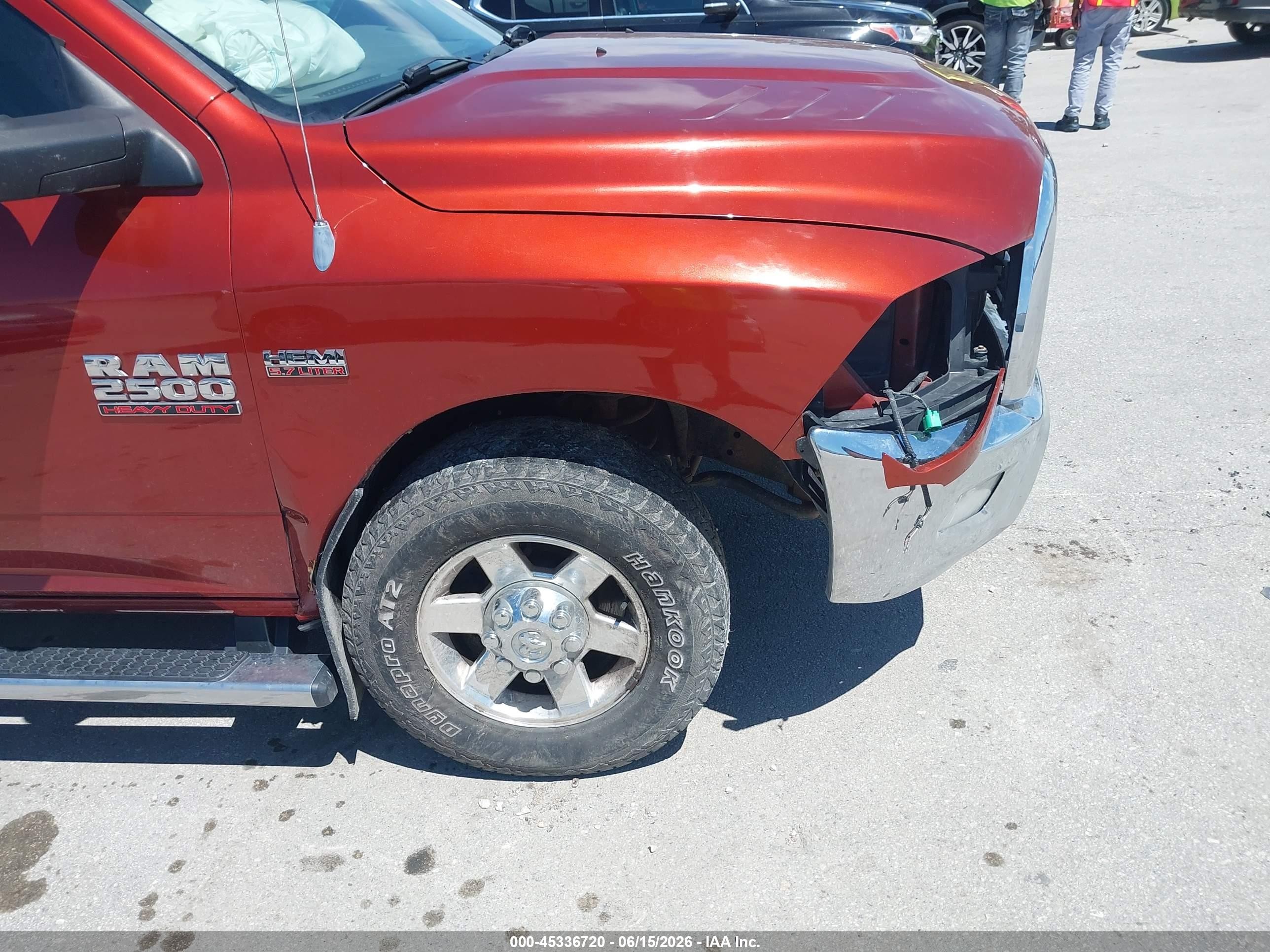 2013 Ram 2500 Big Horn Orange vin: 3C6TR5DT7DG526428