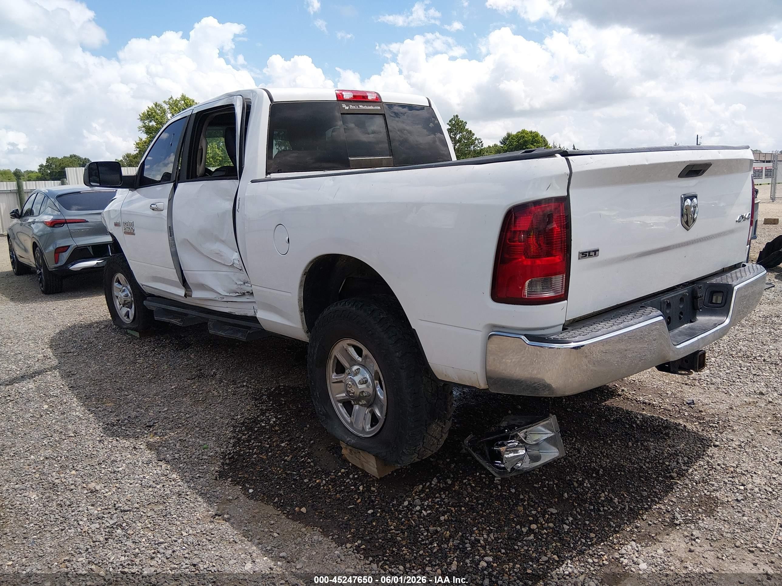 2014 Ram 2500 Slt White vin: 3C6TR5DT8EG188152
