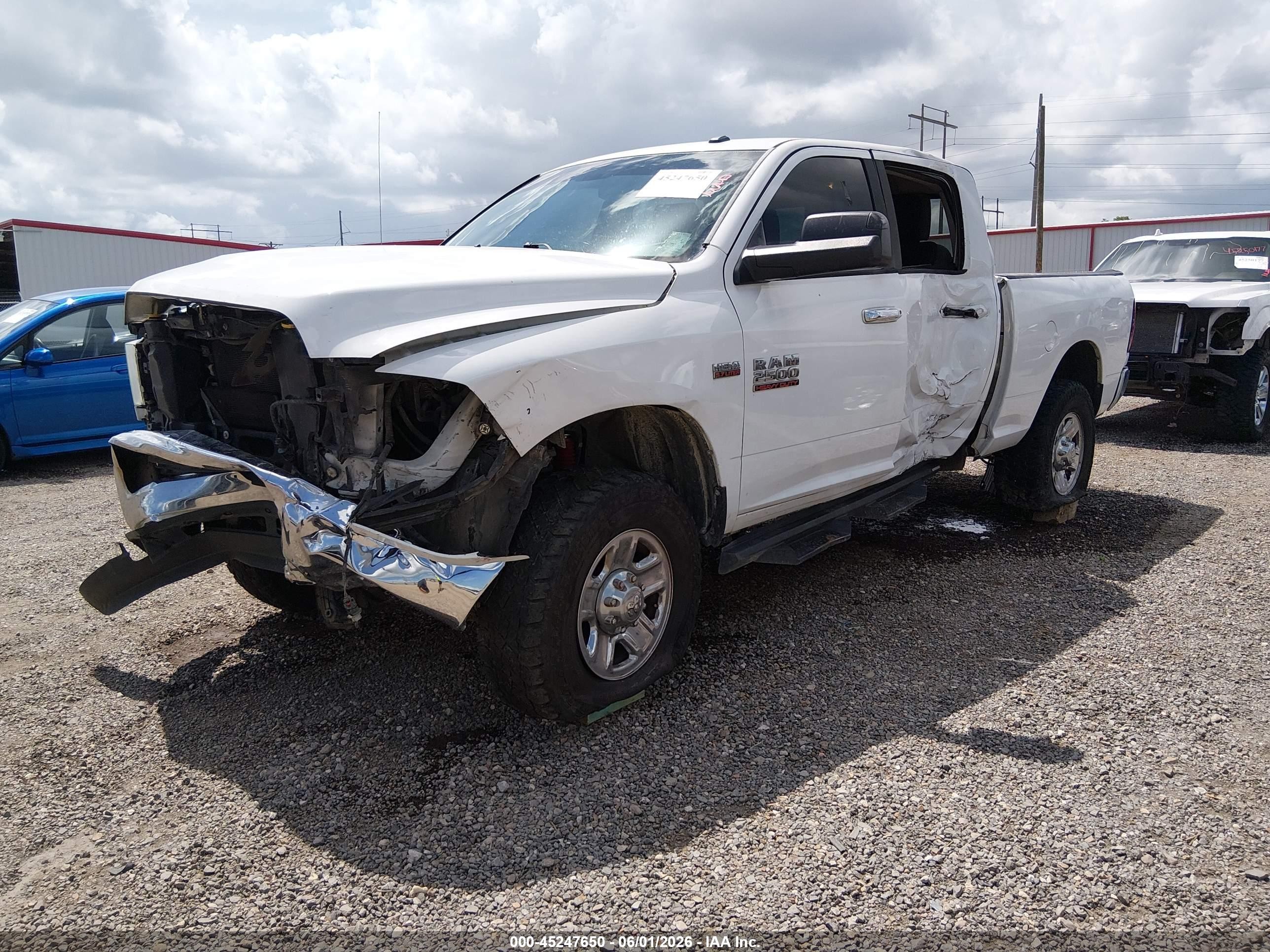 2014 Ram 2500 Slt White vin: 3C6TR5DT8EG188152