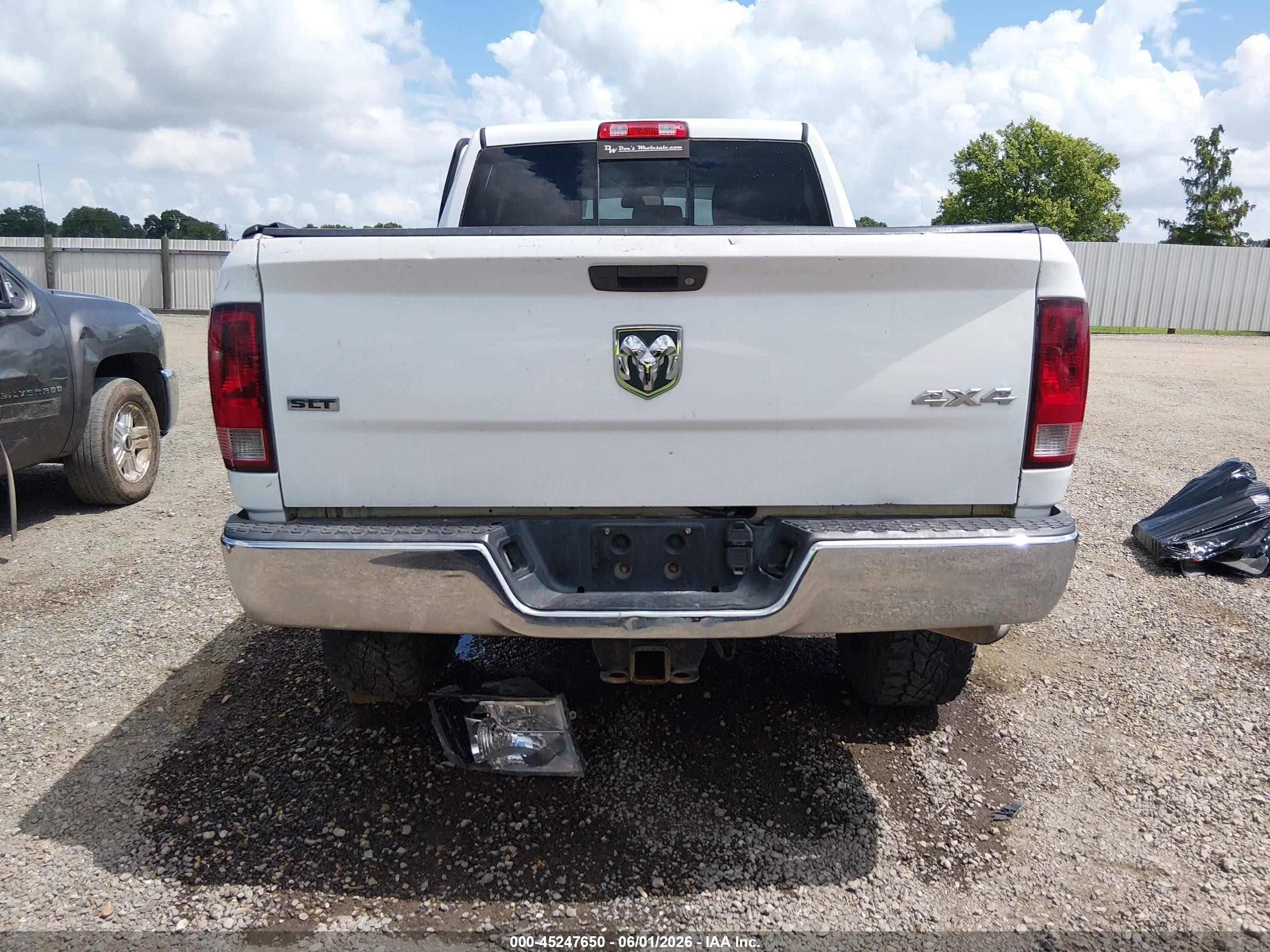 2014 Ram 2500 Slt White vin: 3C6TR5DT8EG188152