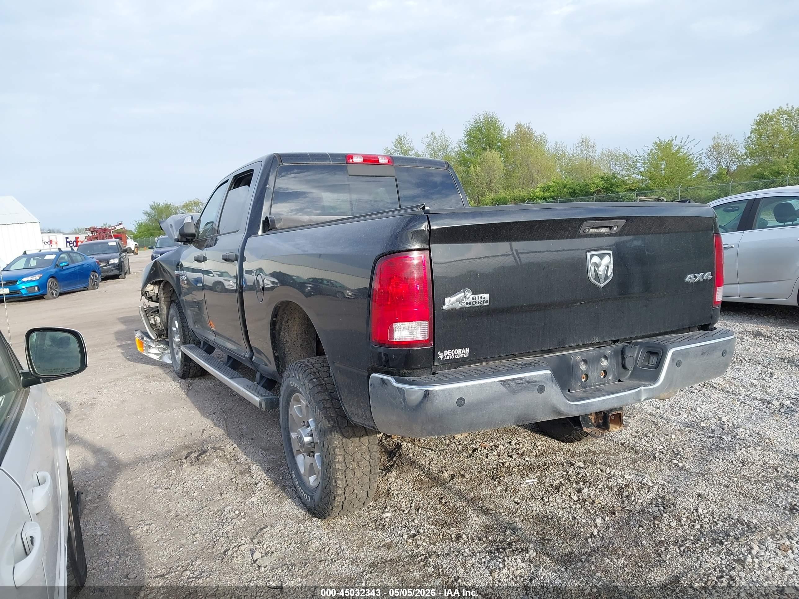 2016 Ram 2500 Big Horn Black vin: 3C6TR5DT8GG118458