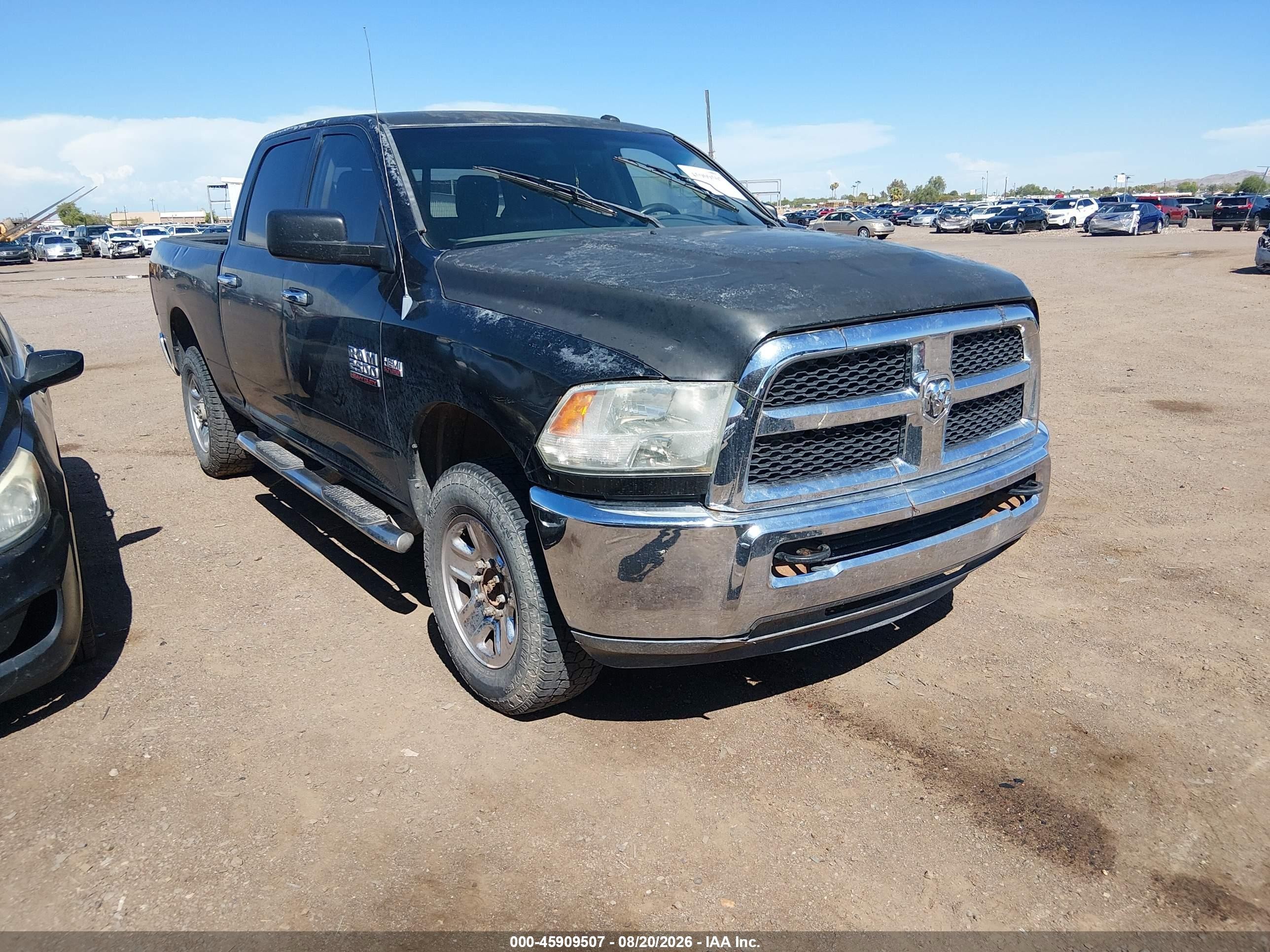 2013 Ram 2500 Slt Черный vin: 3C6TR5DTXDG568656