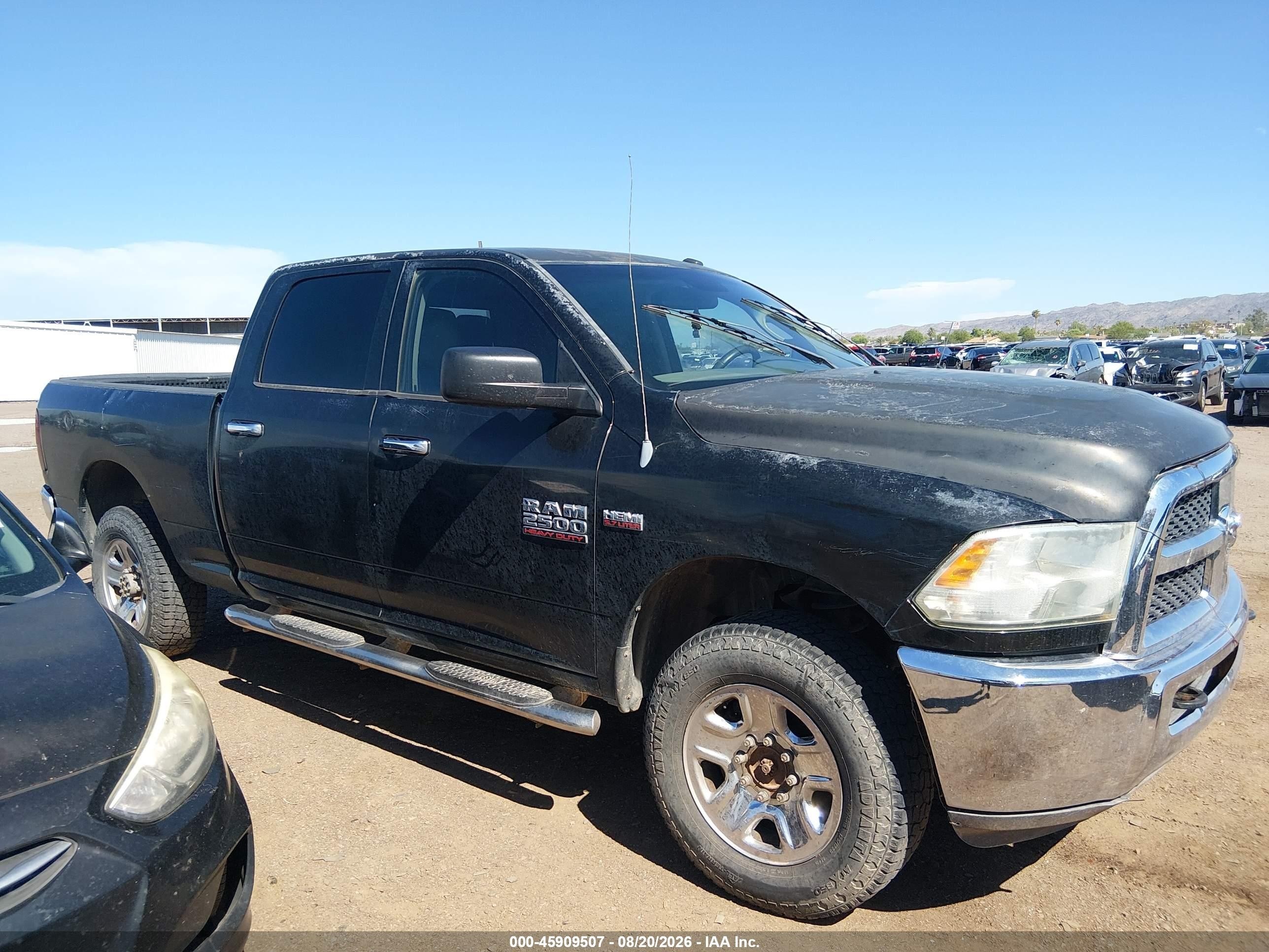 2013 Ram 2500 Slt Черный vin: 3C6TR5DTXDG568656
