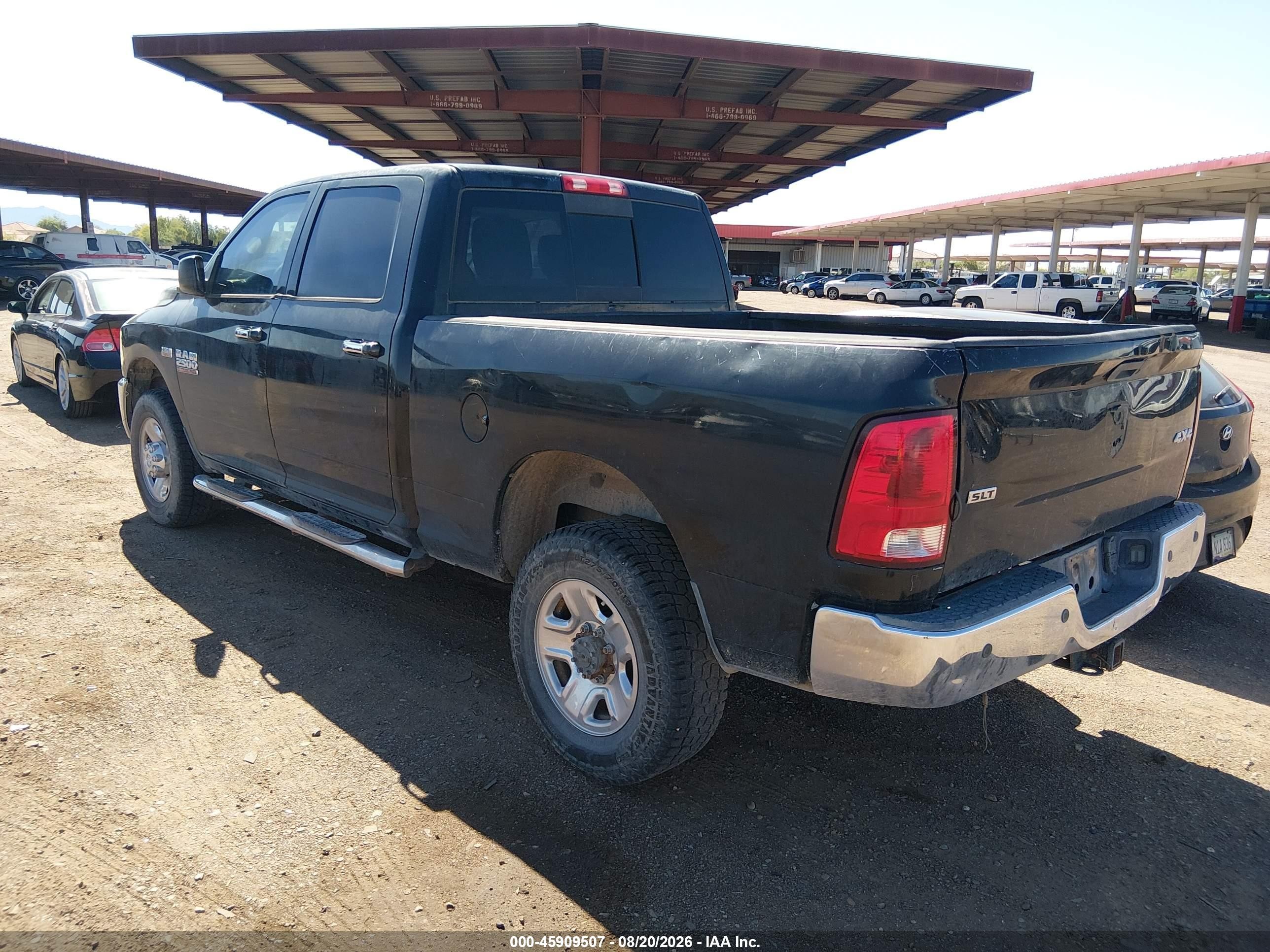 2013 Ram 2500 Slt Черный vin: 3C6TR5DTXDG568656