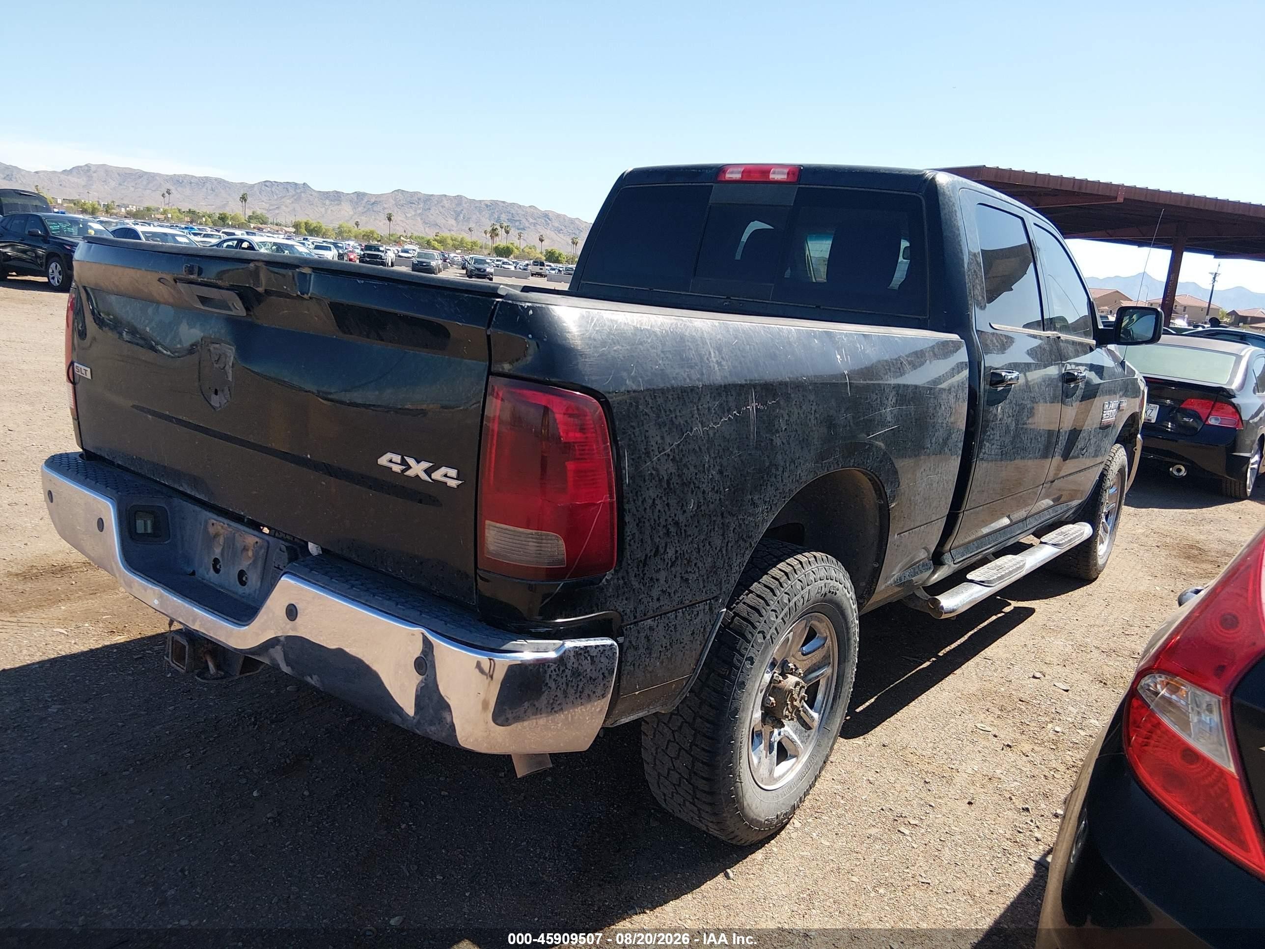 2013 Ram 2500 Slt Черный vin: 3C6TR5DTXDG568656