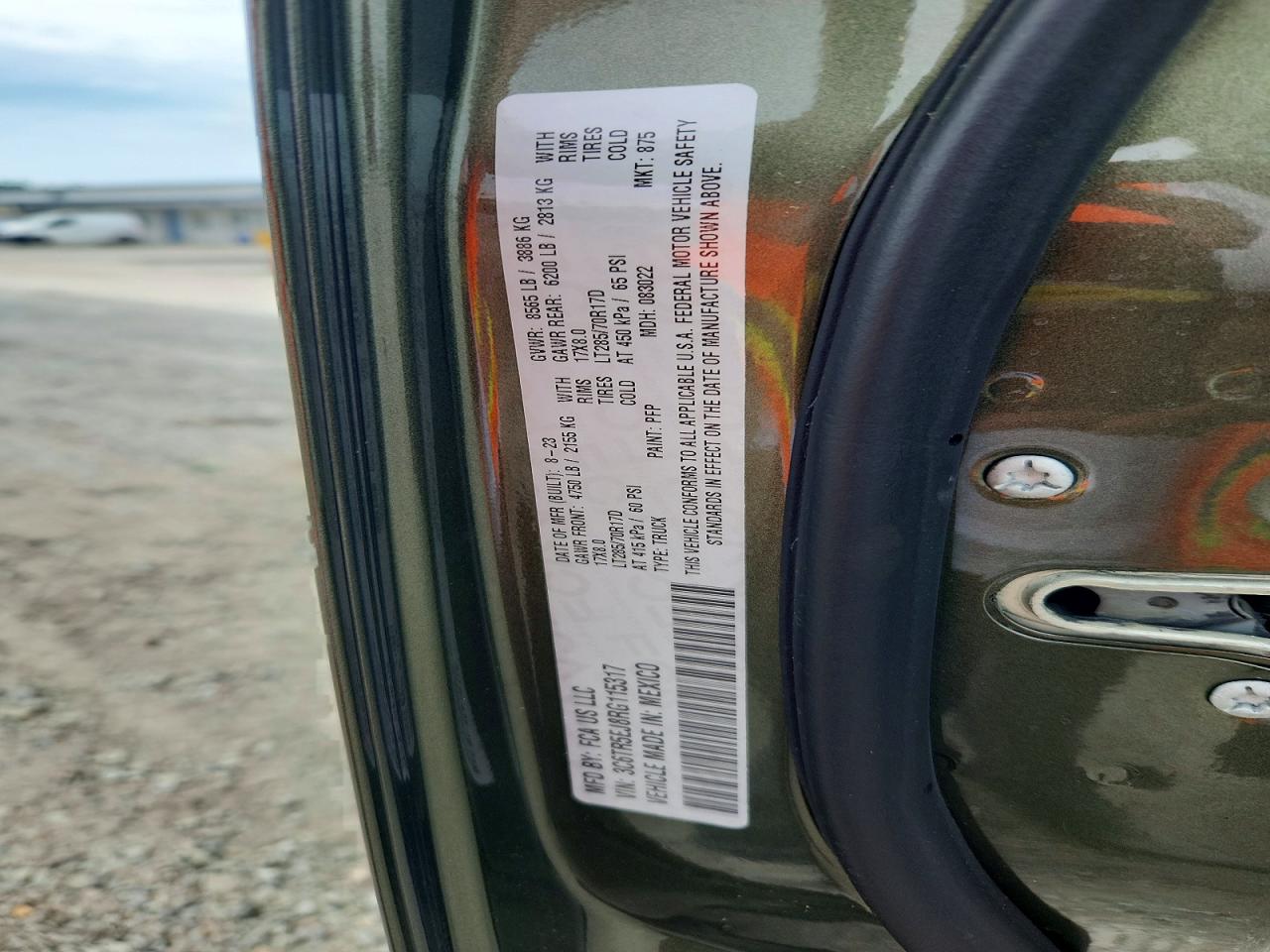 2024 Ram 2500 Powerwagon Green vin: 3C6TR5EJ8RG115317