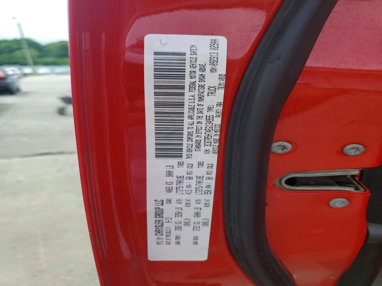 2014 Ram 2500 St Red vin: 3C6TR5HT4EG134955