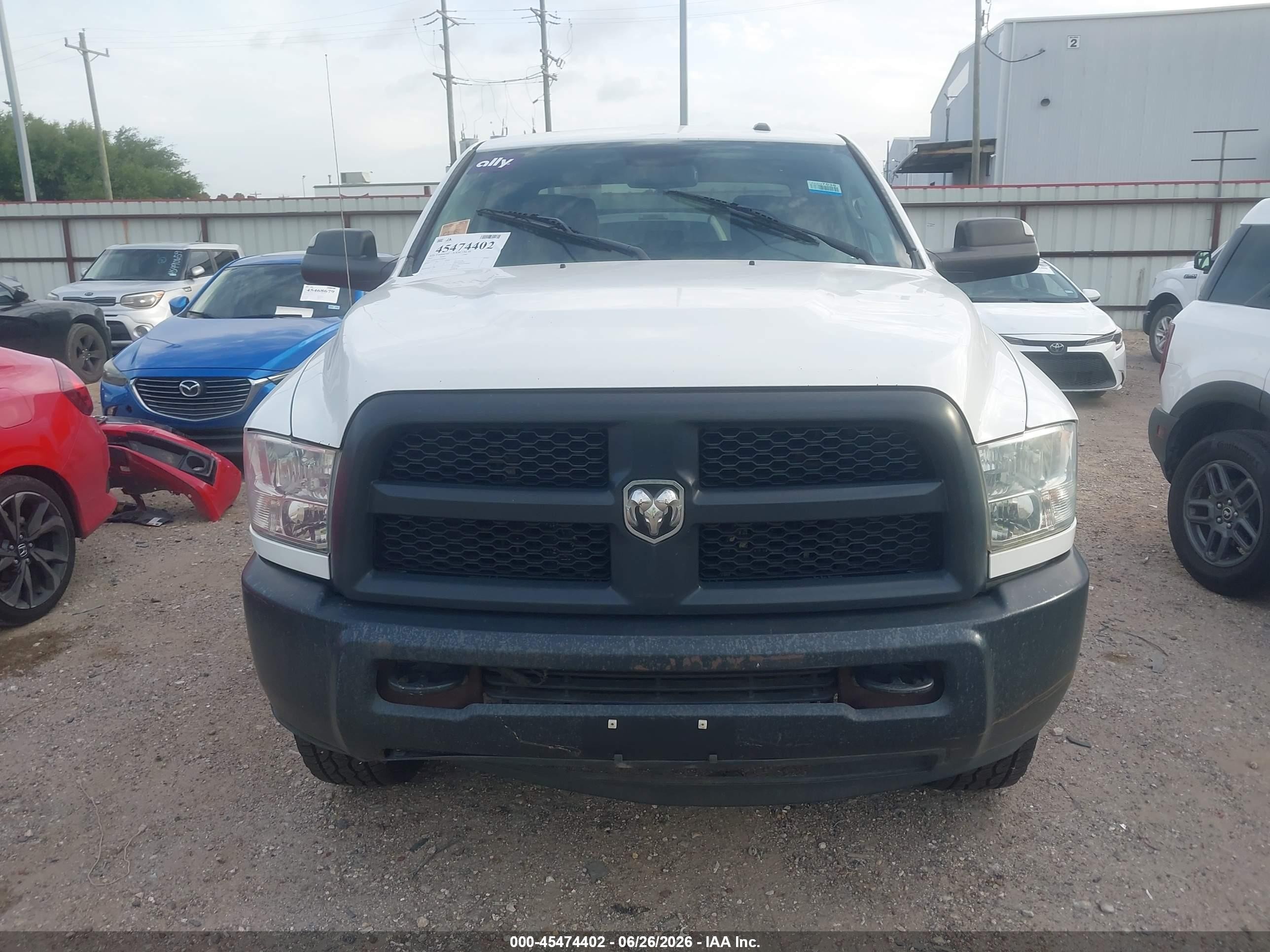 2015 Ram 2500 Tradesman White vin: 3C6TR5HT7FG689285