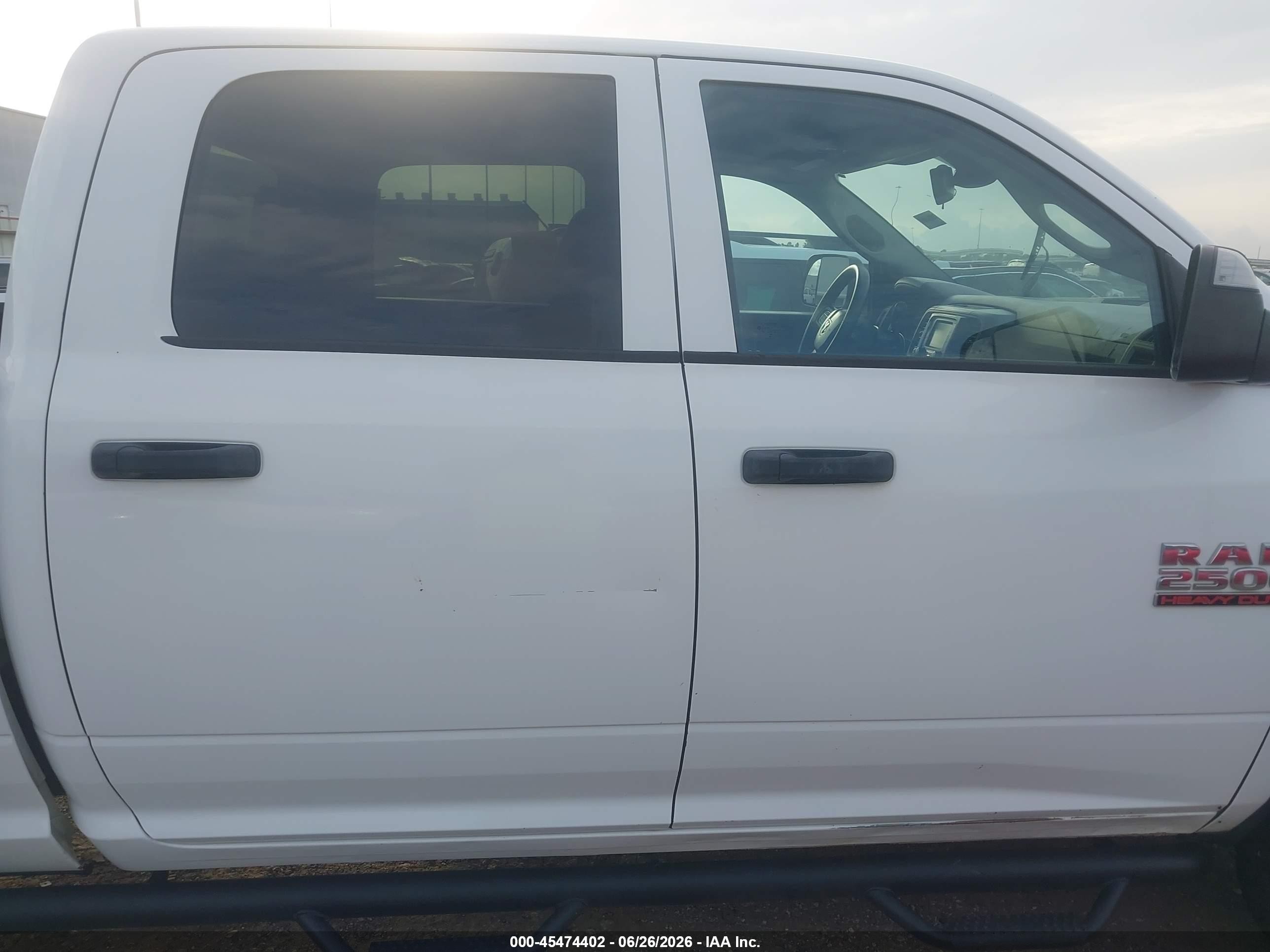 2015 Ram 2500 Tradesman White vin: 3C6TR5HT7FG689285