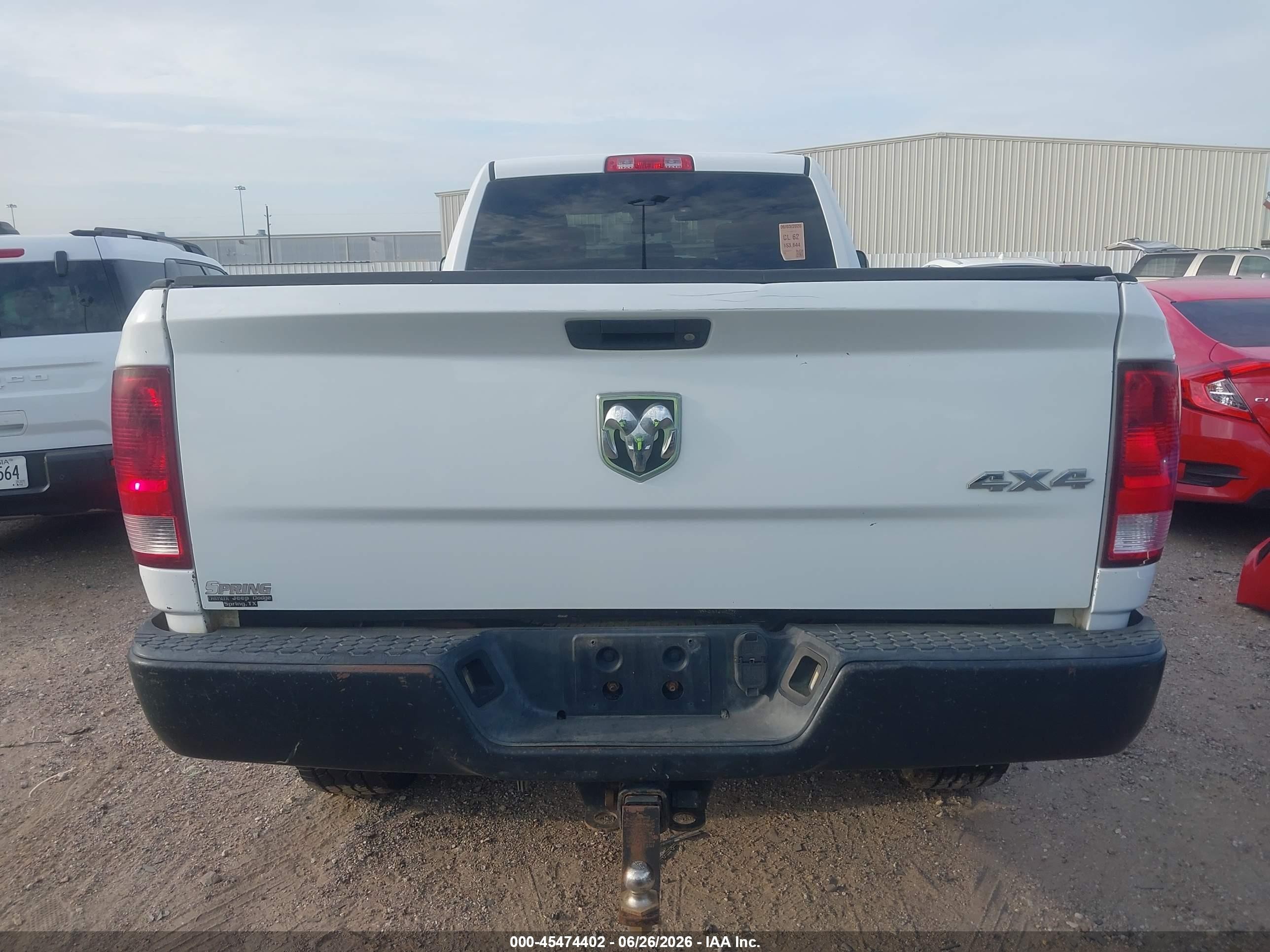 2015 Ram 2500 Tradesman White vin: 3C6TR5HT7FG689285