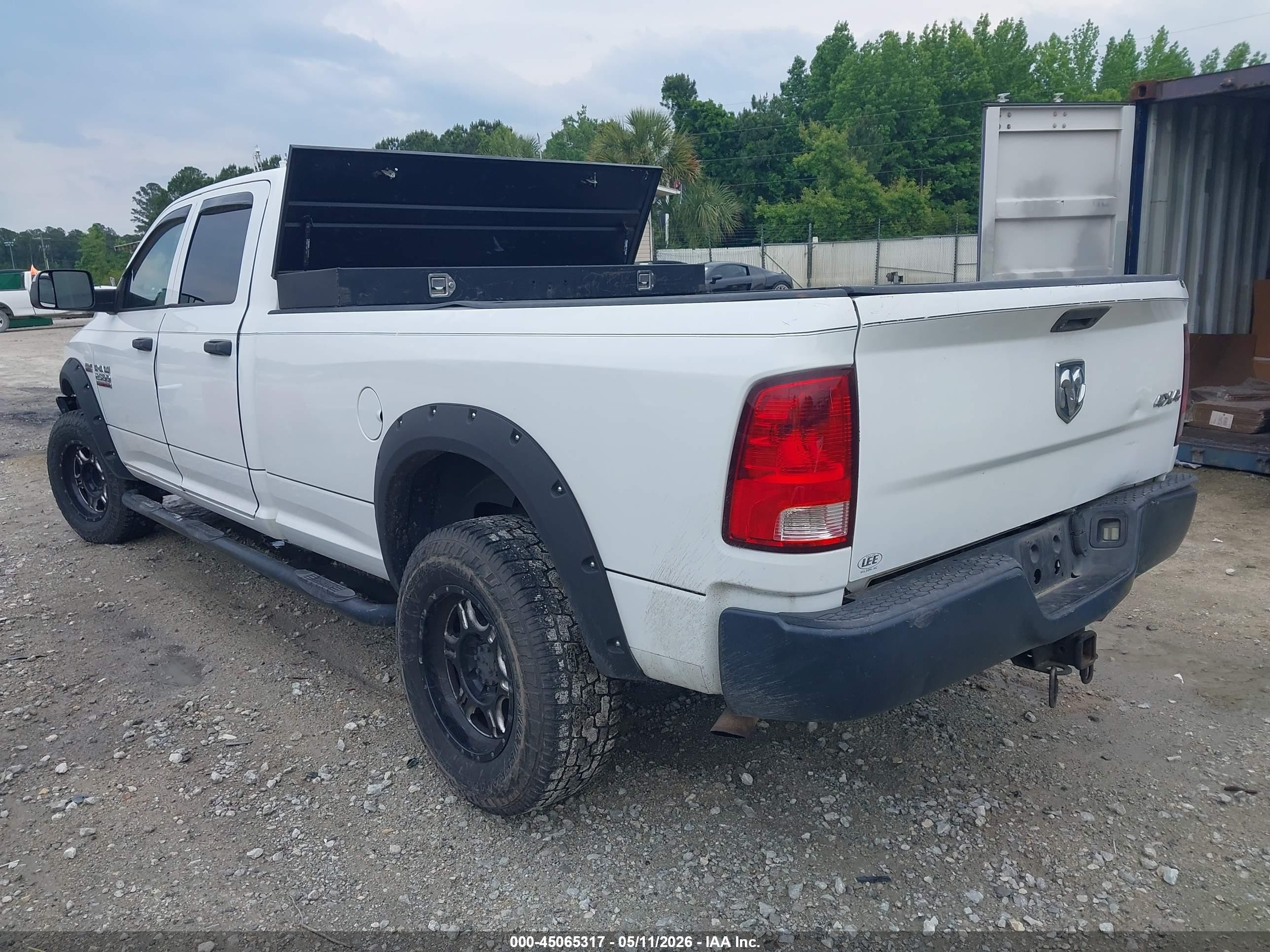2013 Ram 2500 Tradesman White vin: 3C6TR5HT8DG530174