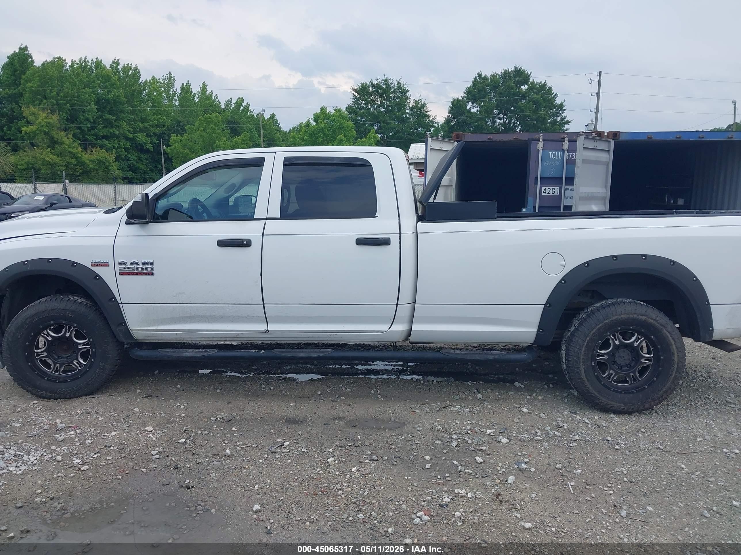 2013 Ram 2500 Tradesman White vin: 3C6TR5HT8DG530174