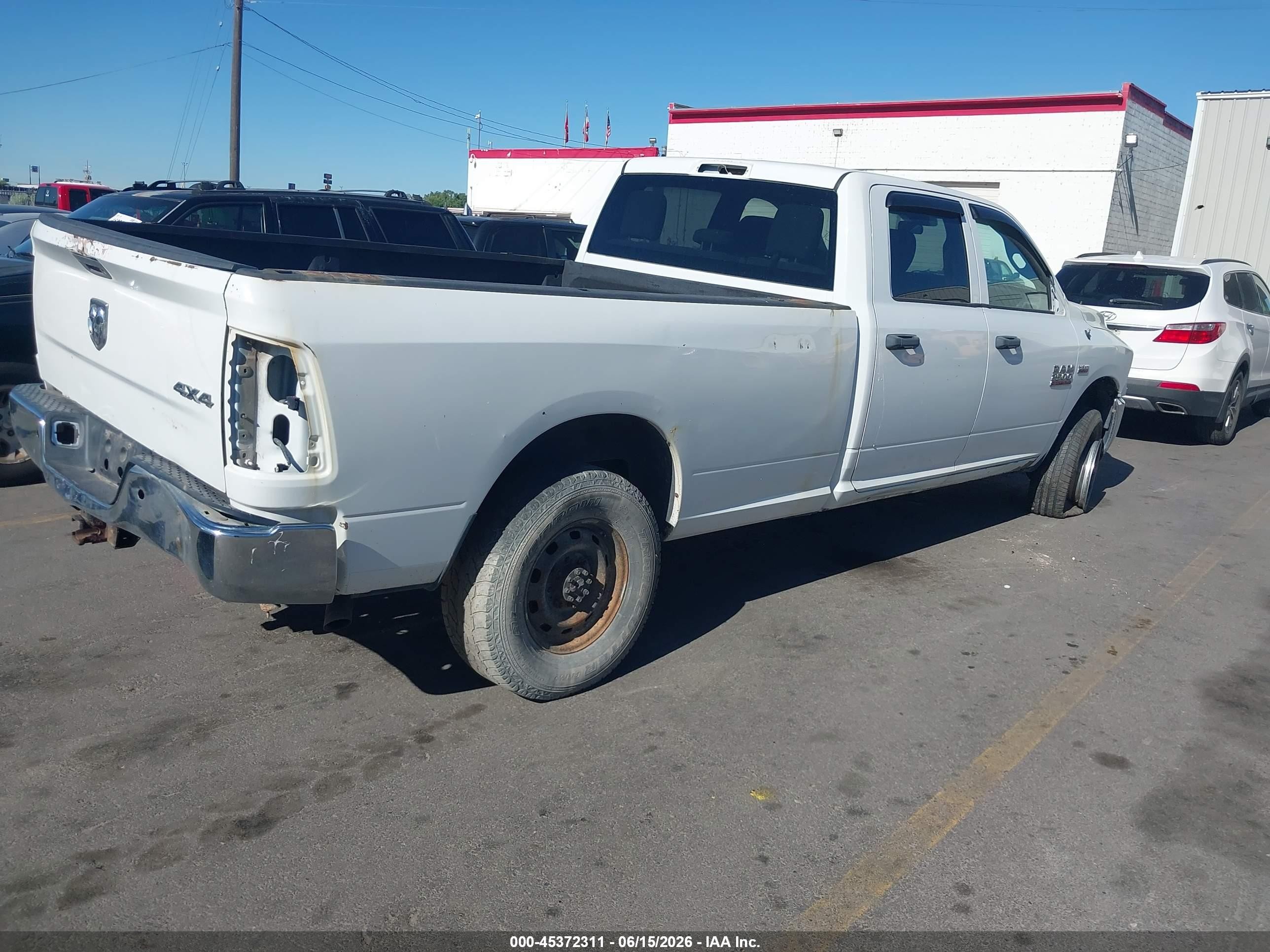 2013 Ram 2500 Tradesman Белый vin: 3C6TR5HT9DG530510